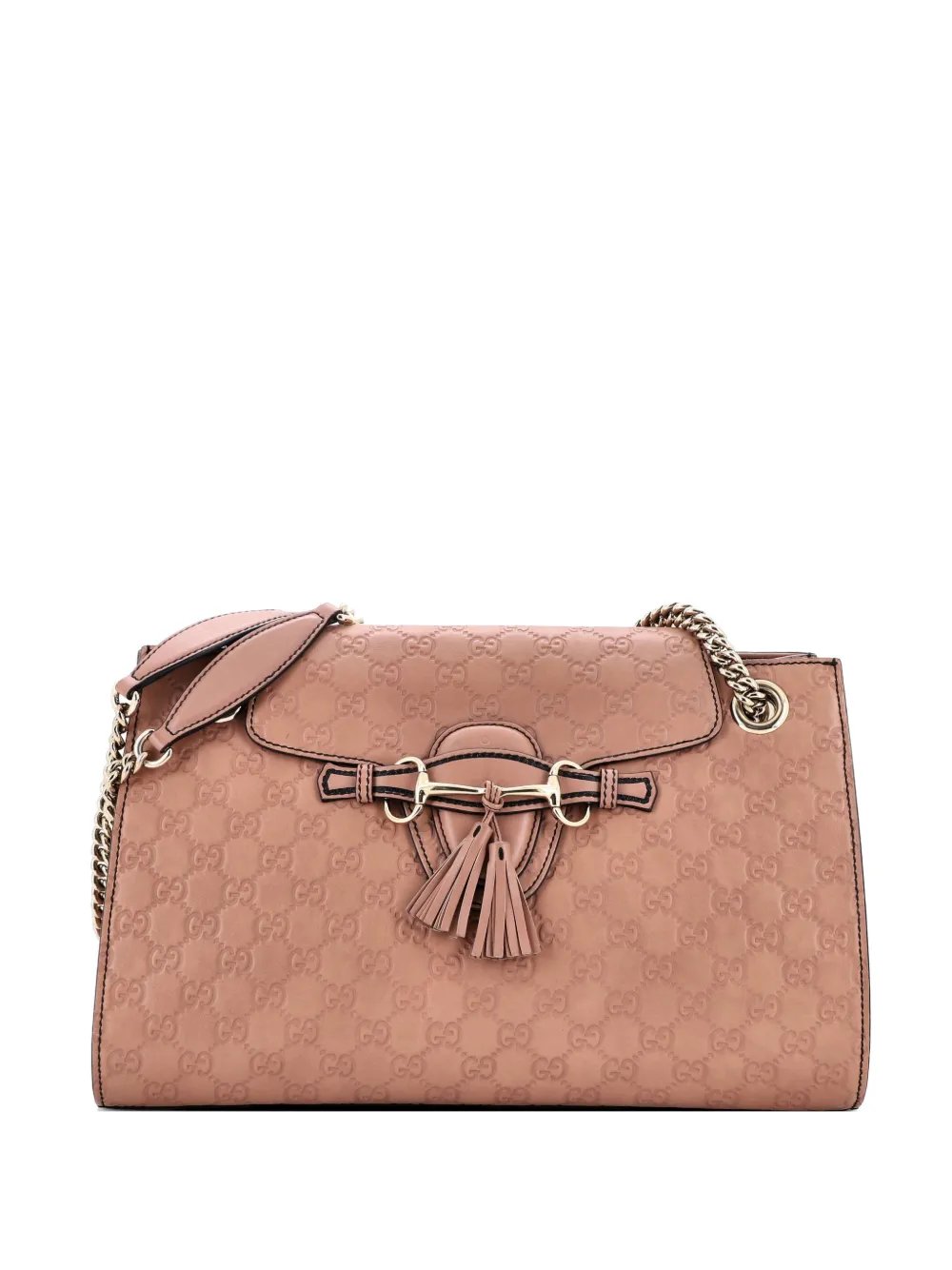 Emily Chain Flap Guccissima Leather Large shoulder bag