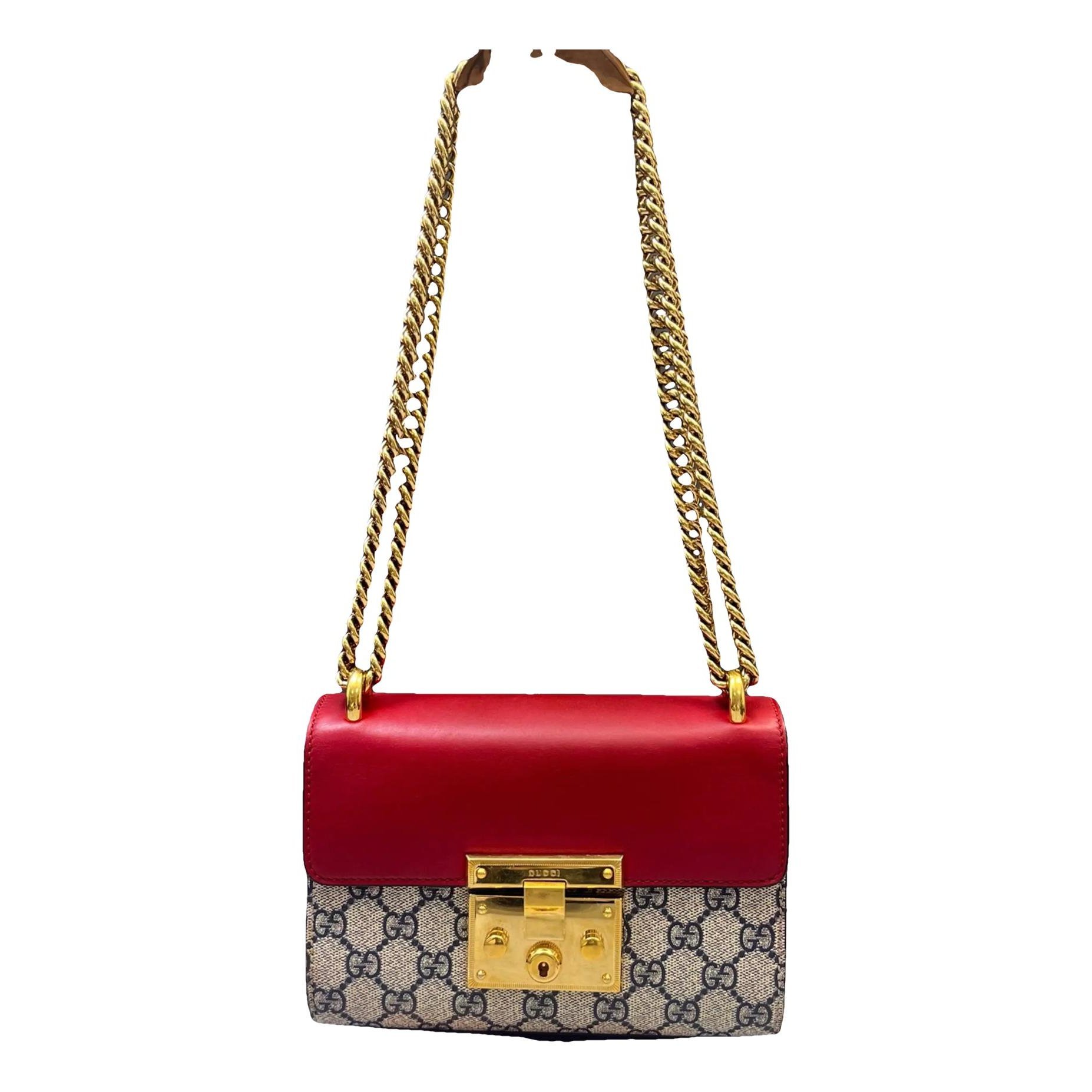 Padlock vinyl crossbody bag