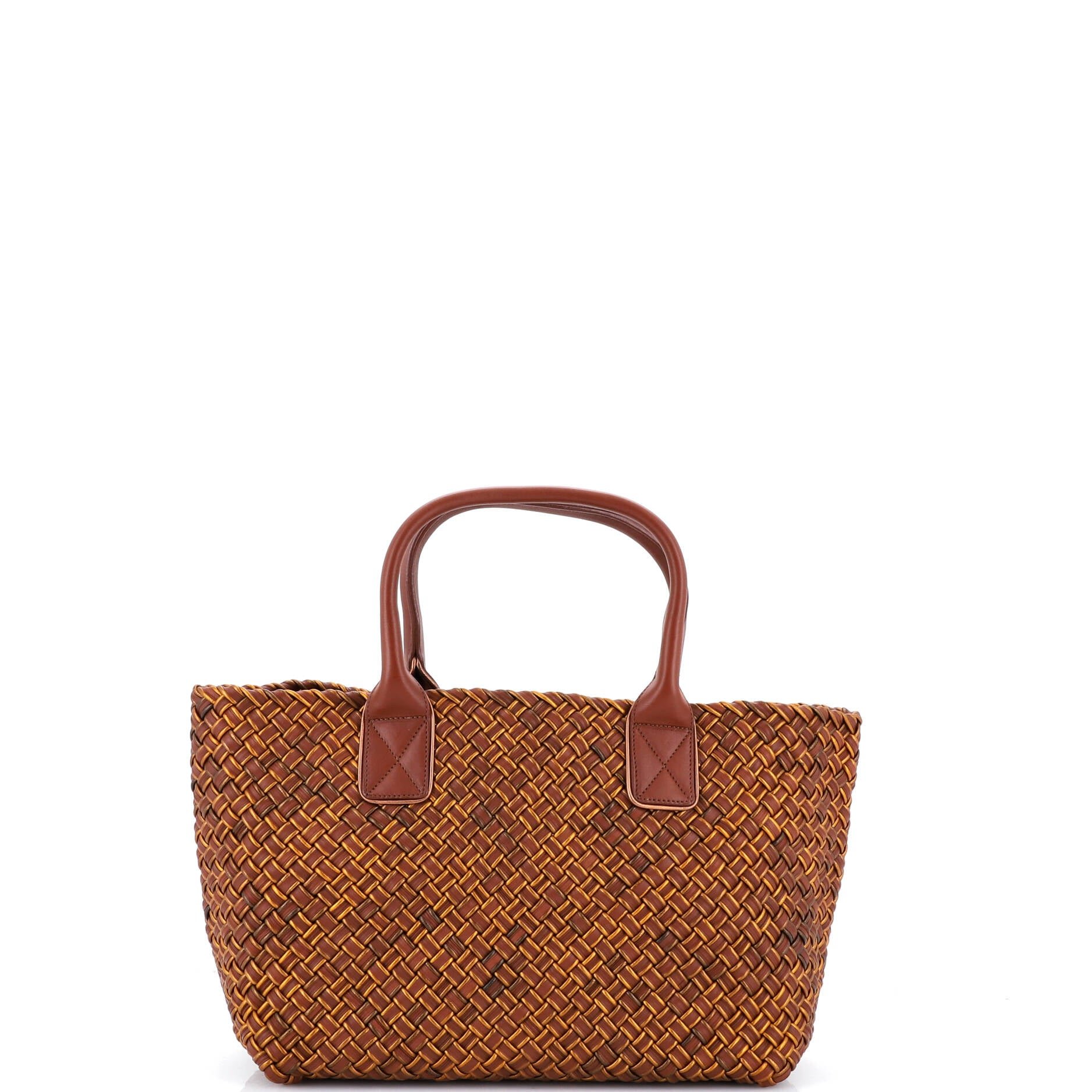 Cabat Tote Intrecciato Metallic Nappa Small