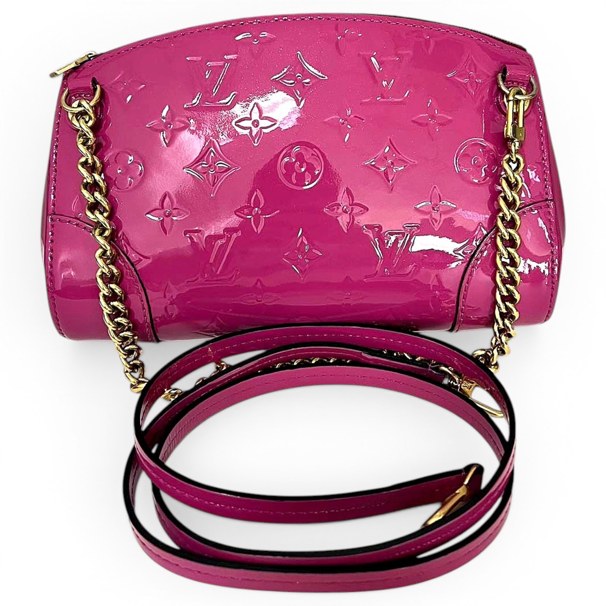 Patent leather handbag