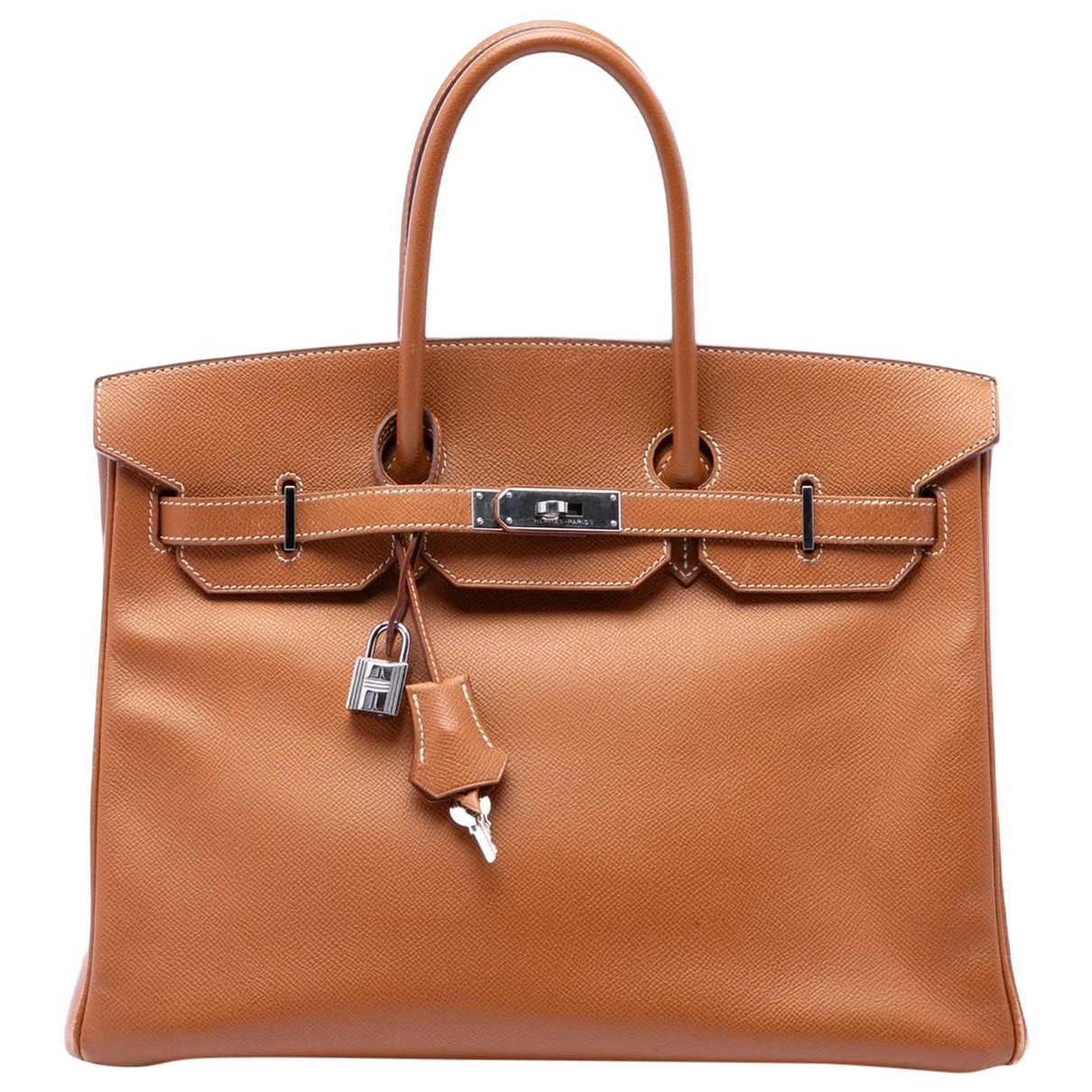 Birkin 35 leather handbag