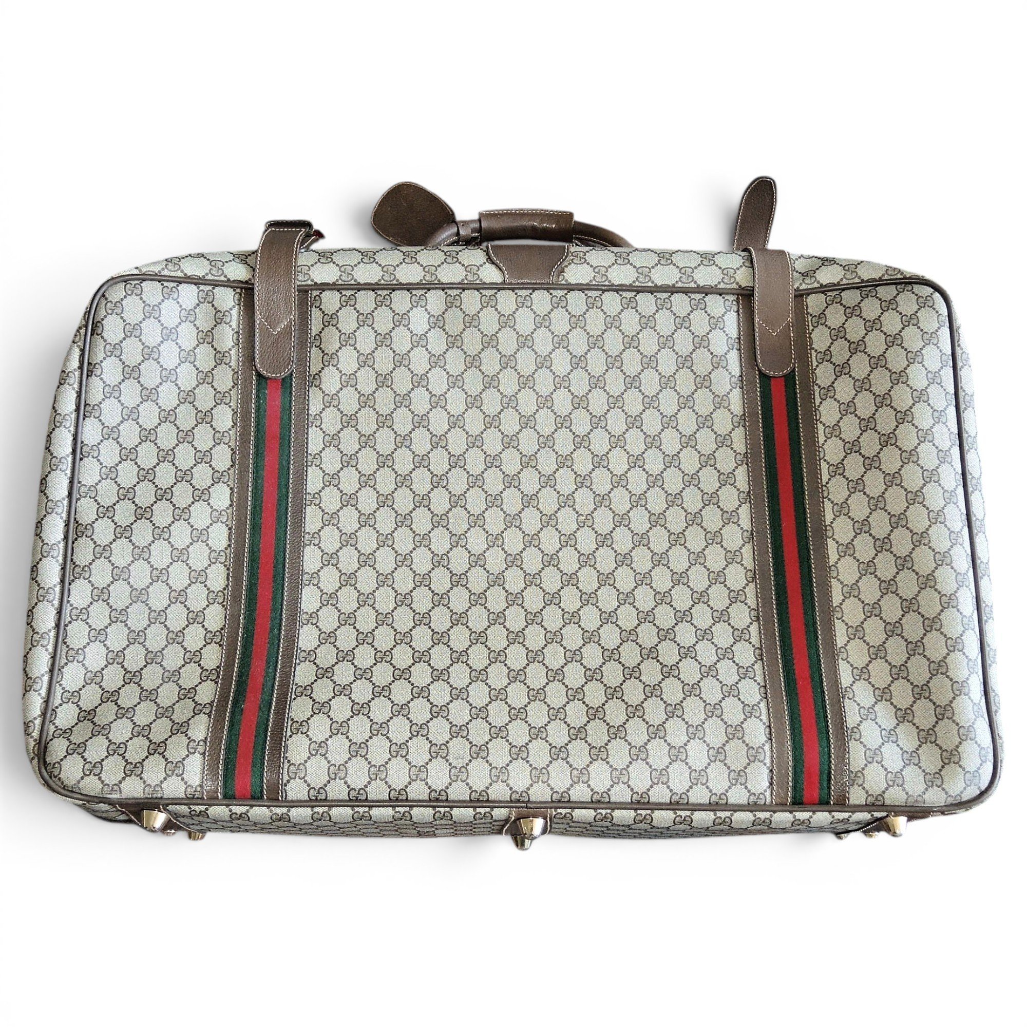 Leather travel bag