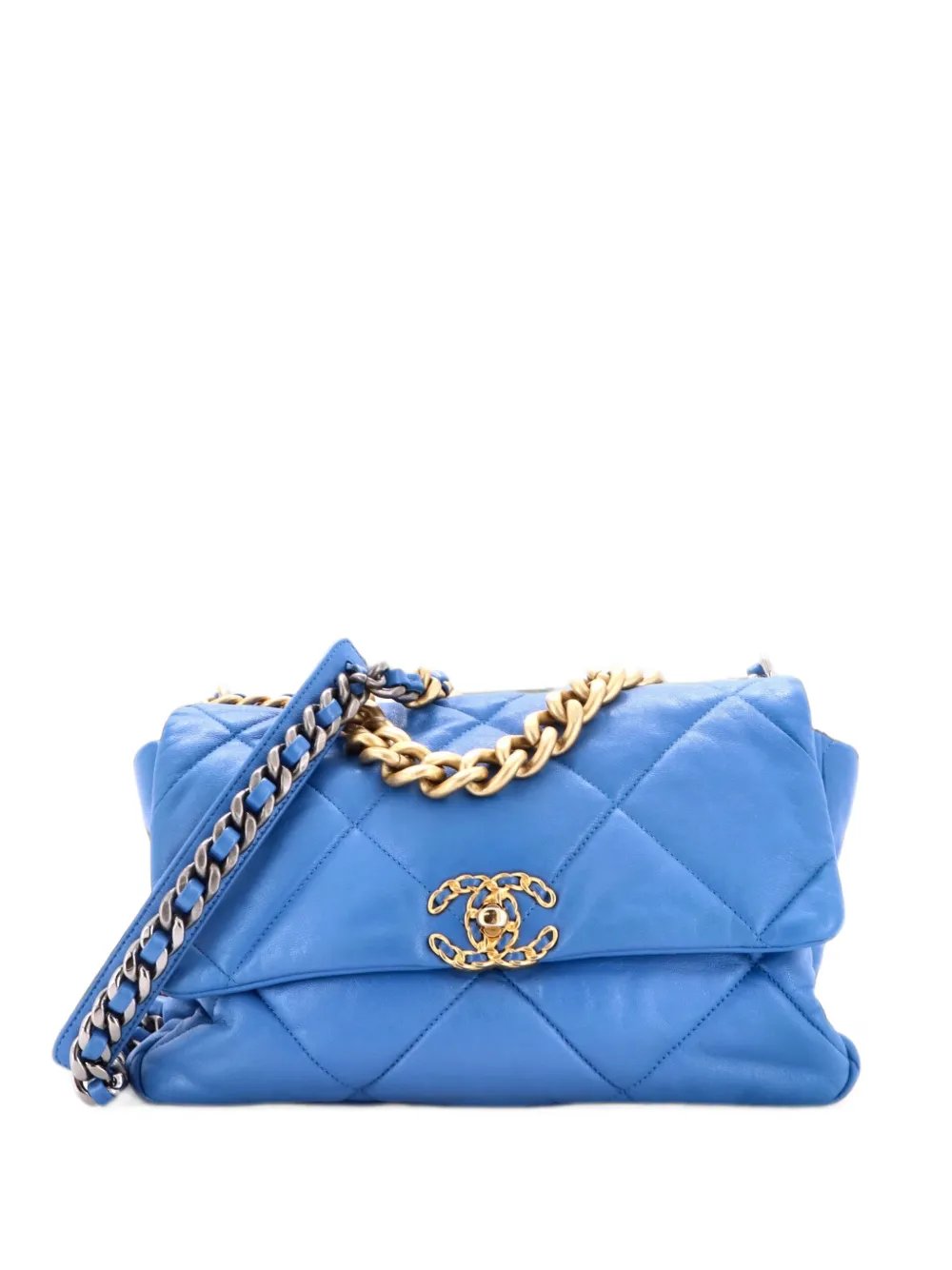 19 Flap Bag Quilted Leather Medium crossbody bag