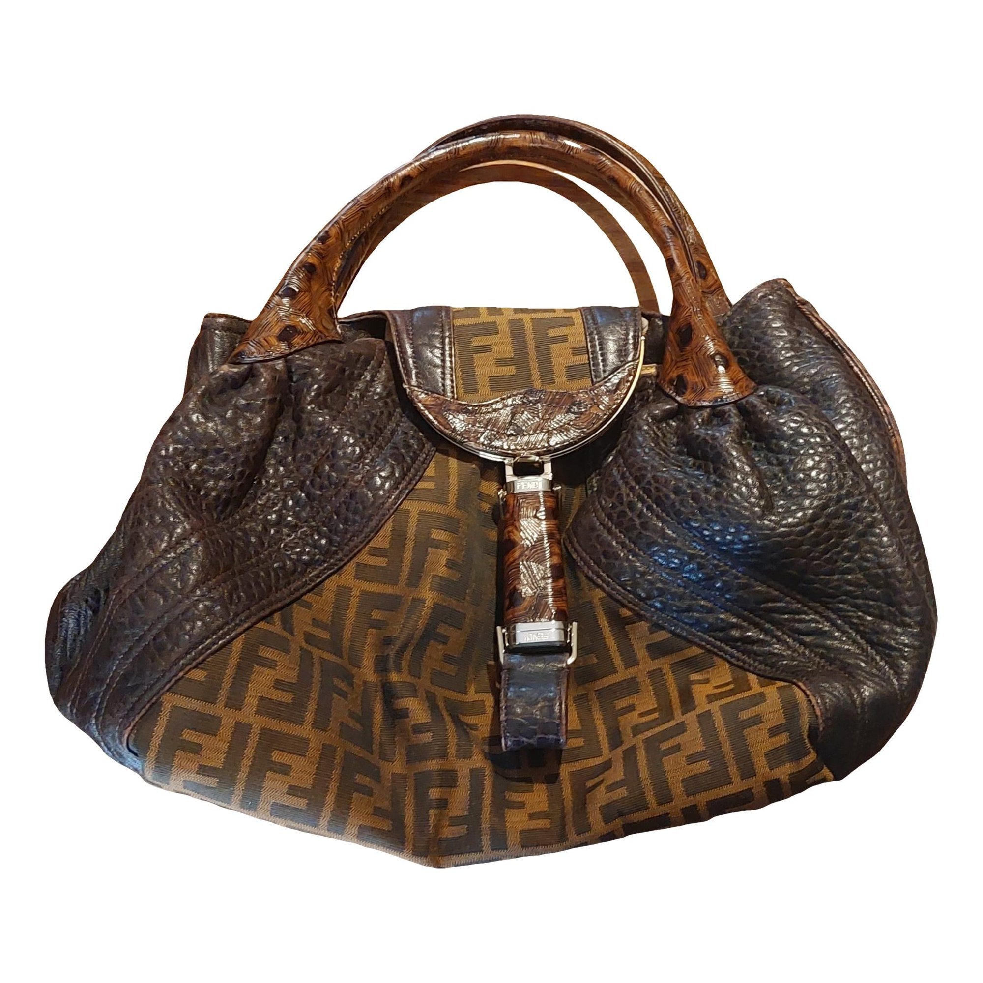 Spy leather handbag