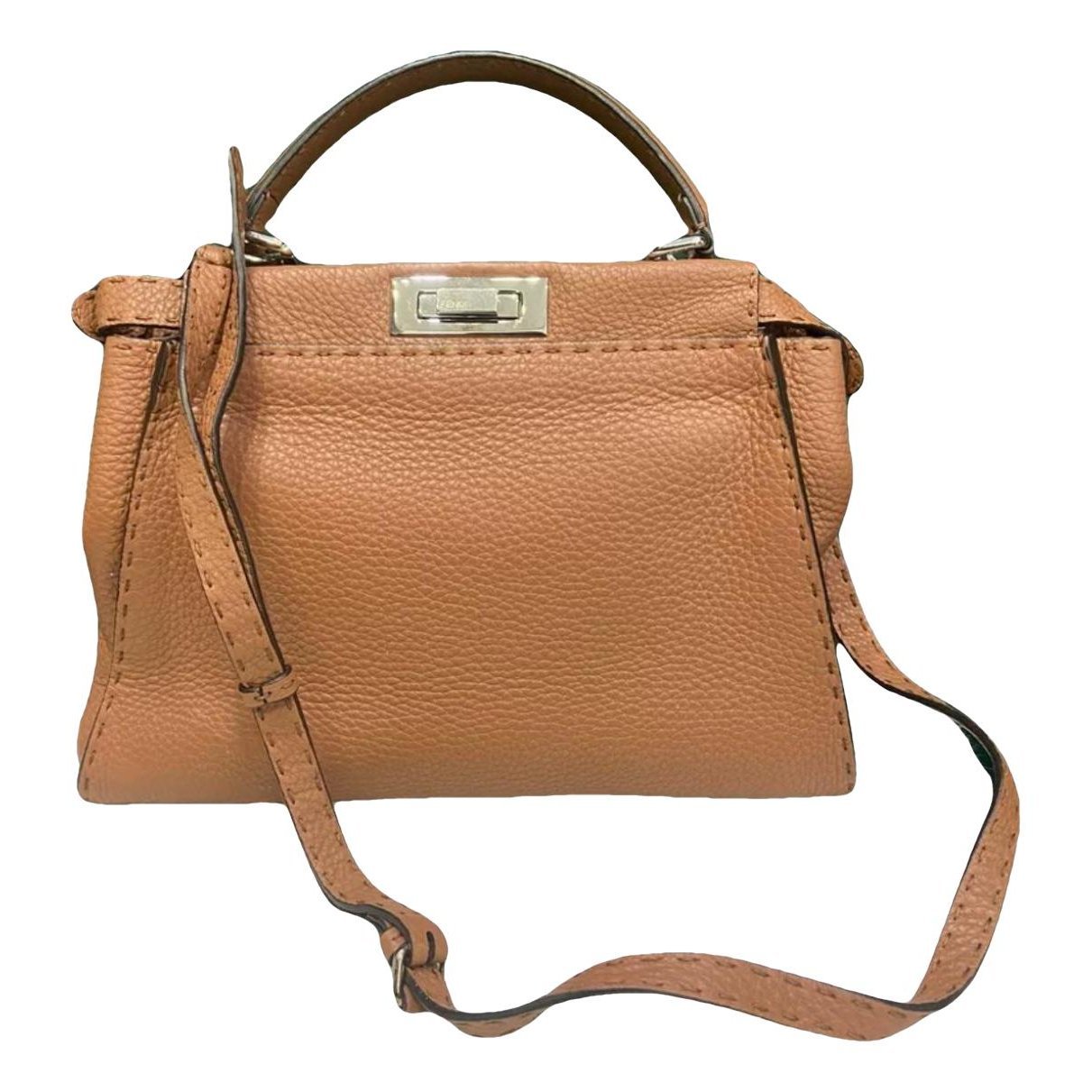 Peekaboo leather handbag