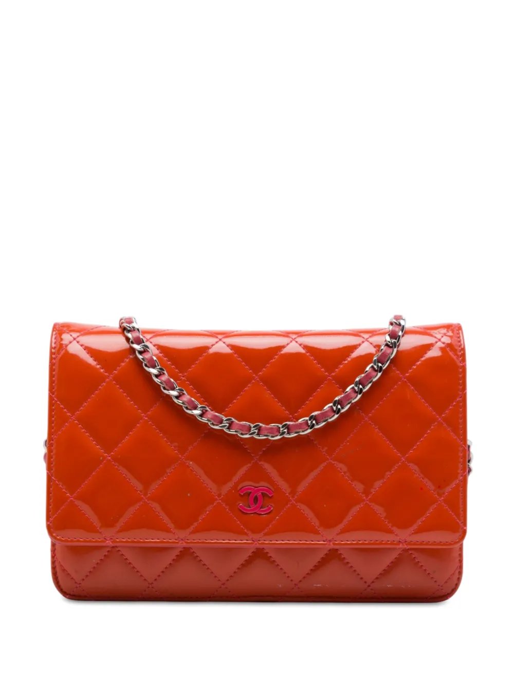 2012-2013 CC Quilted Patent Incognito Wallet On Chain crossbody bag