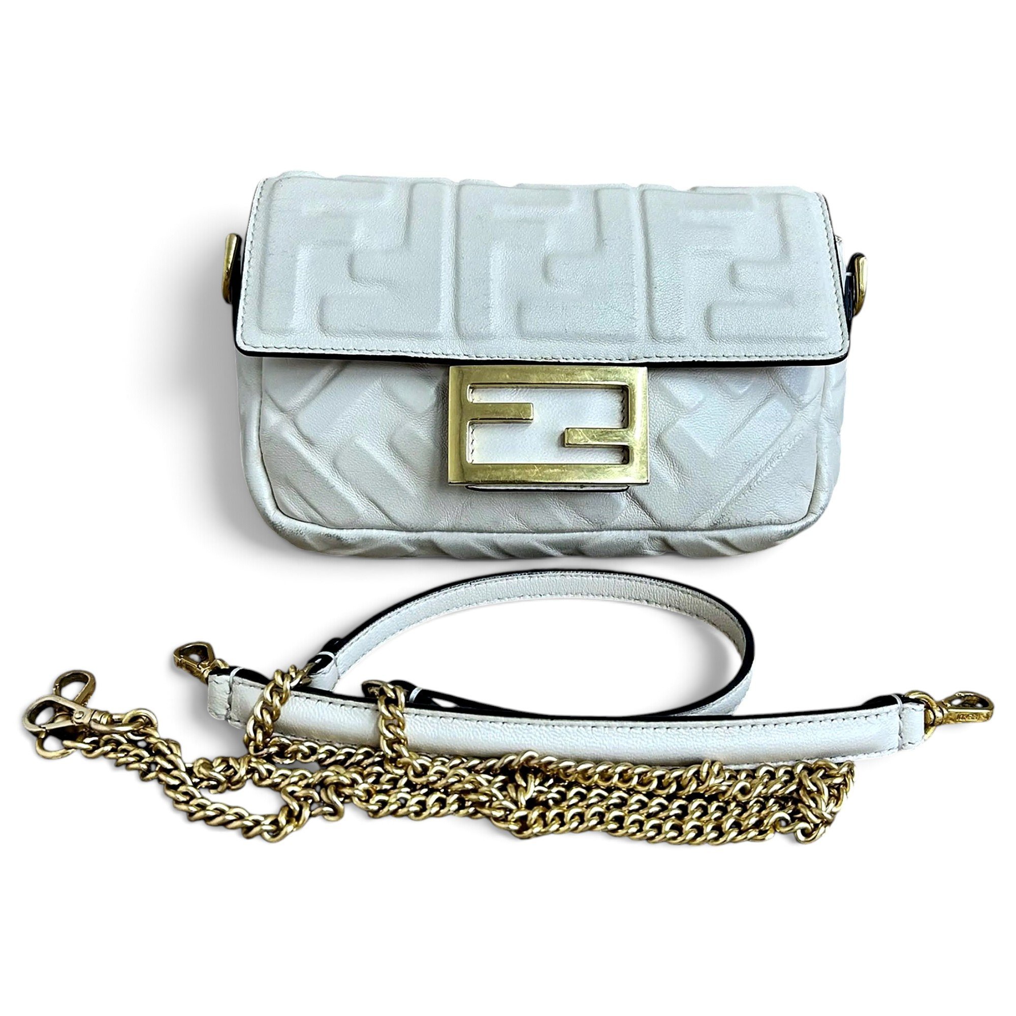 Baguette leather handbag