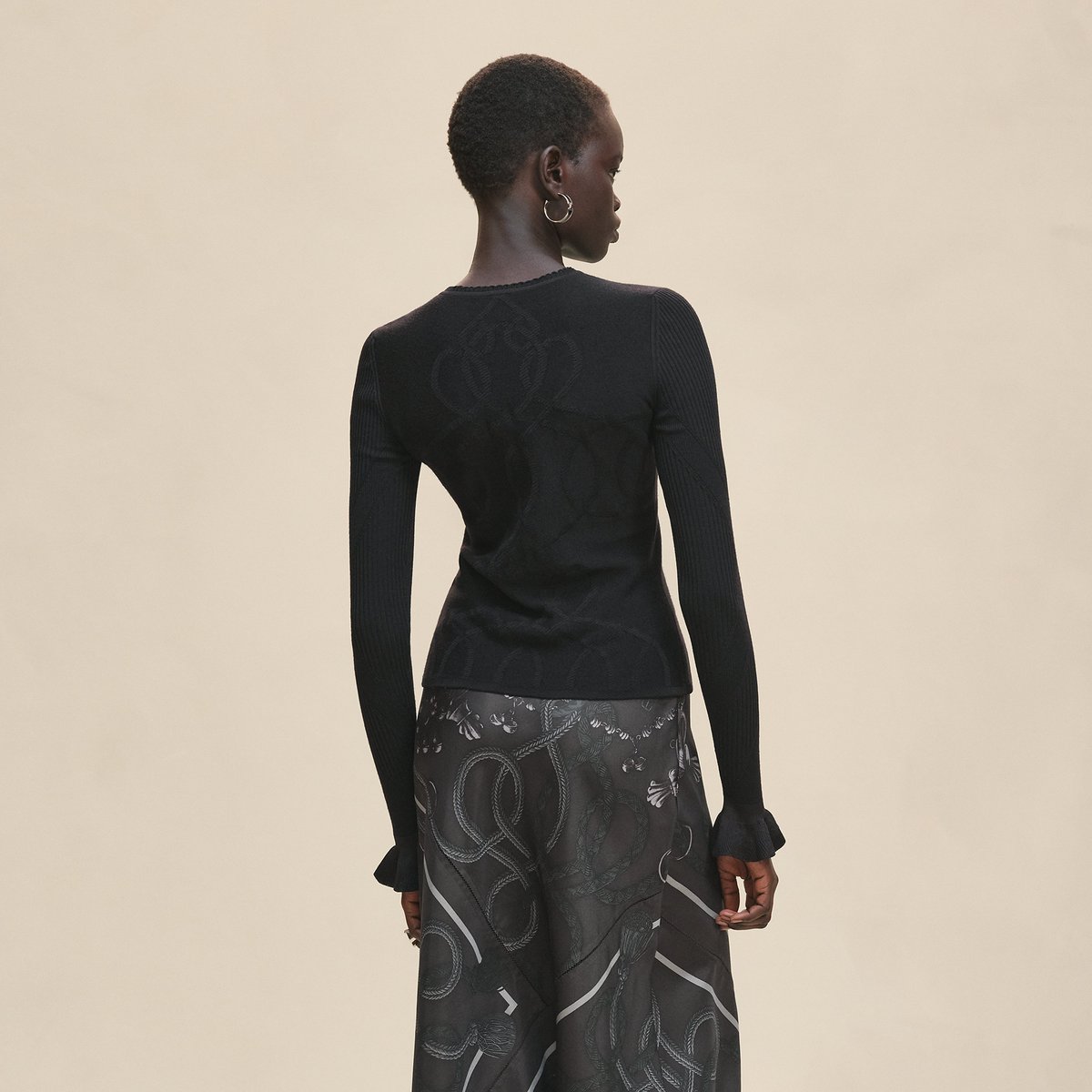 Noir "Palefroi Remix" Light Long-sleeve Sweater