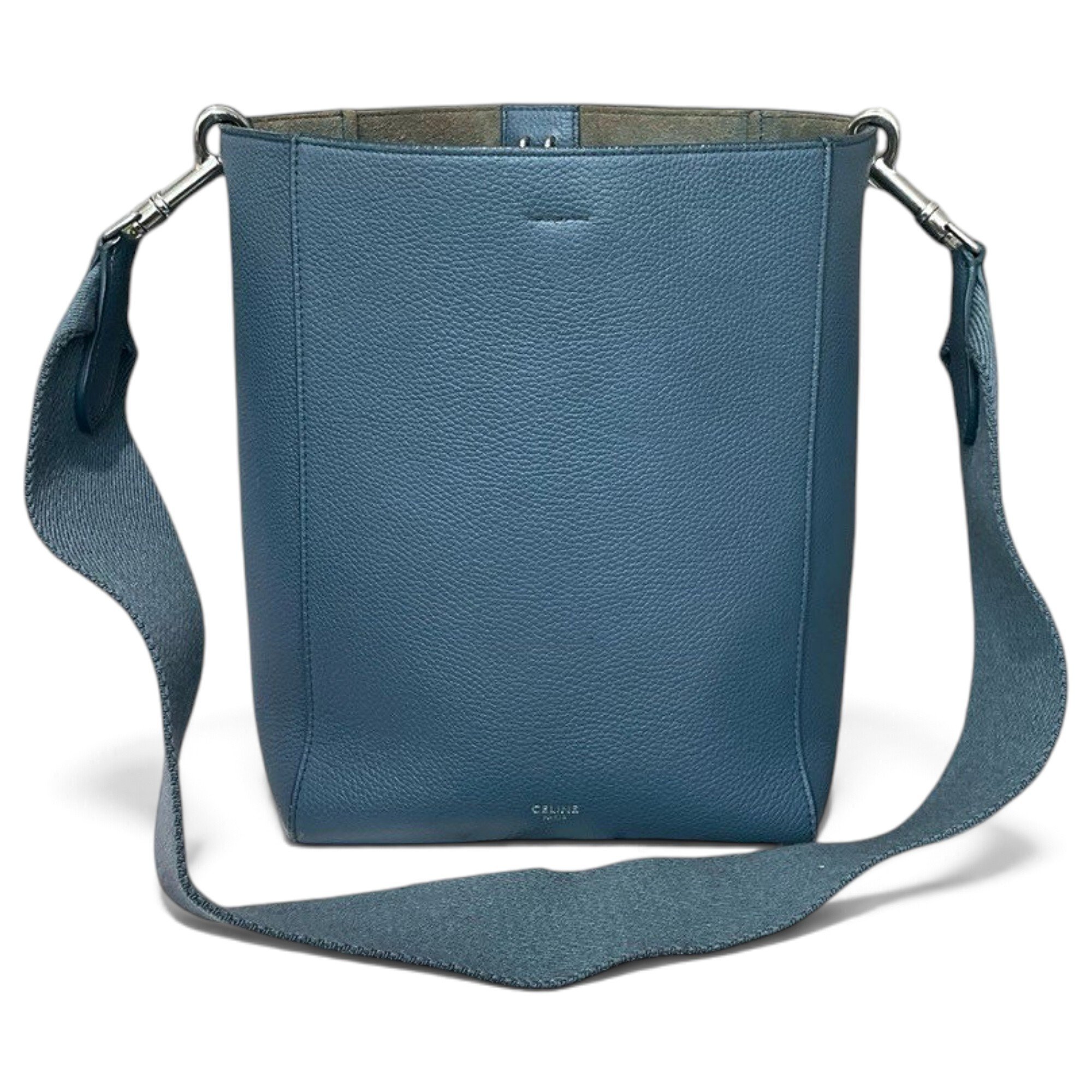 Clasp Bucket leather tote
