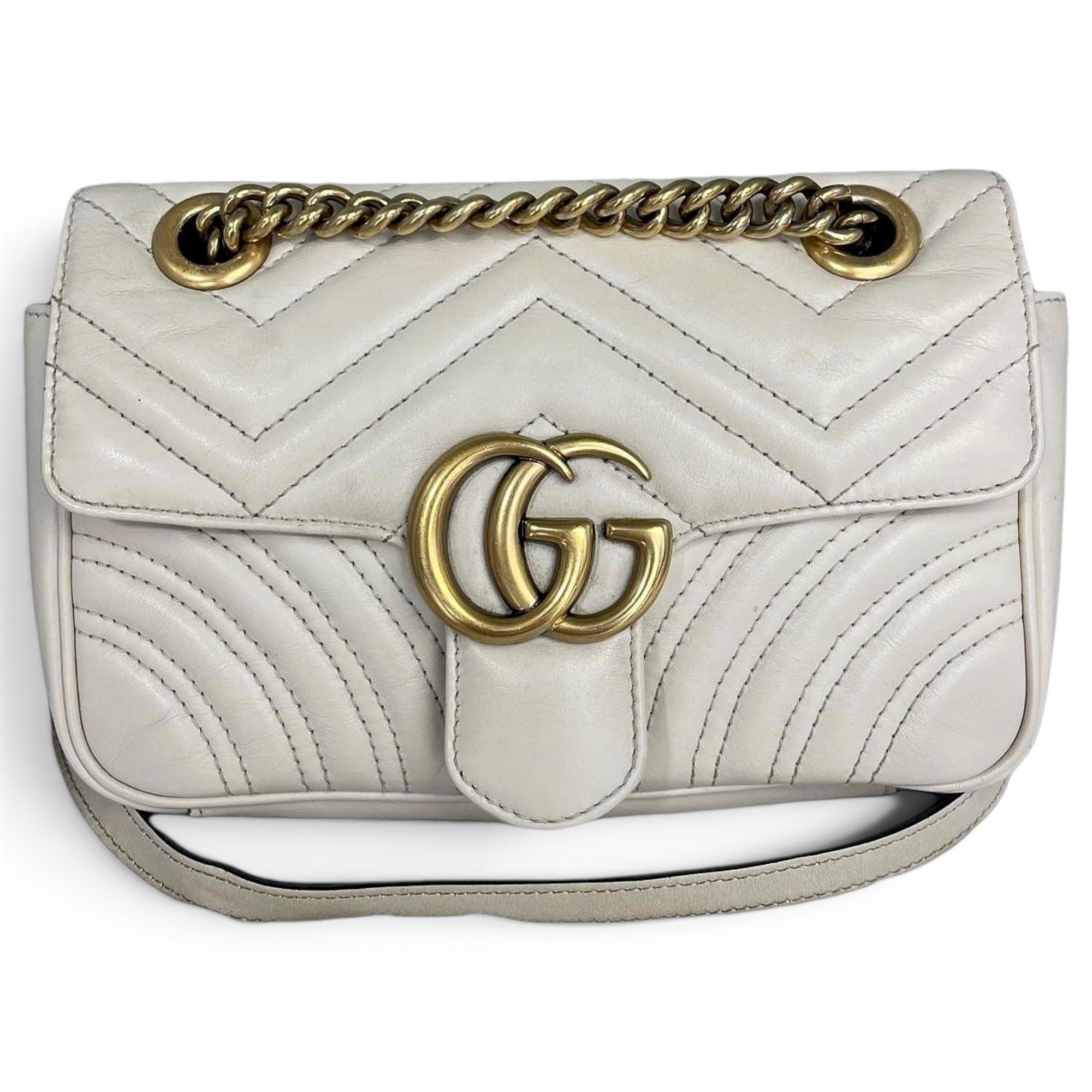 GG Marmont Flap leather handbag