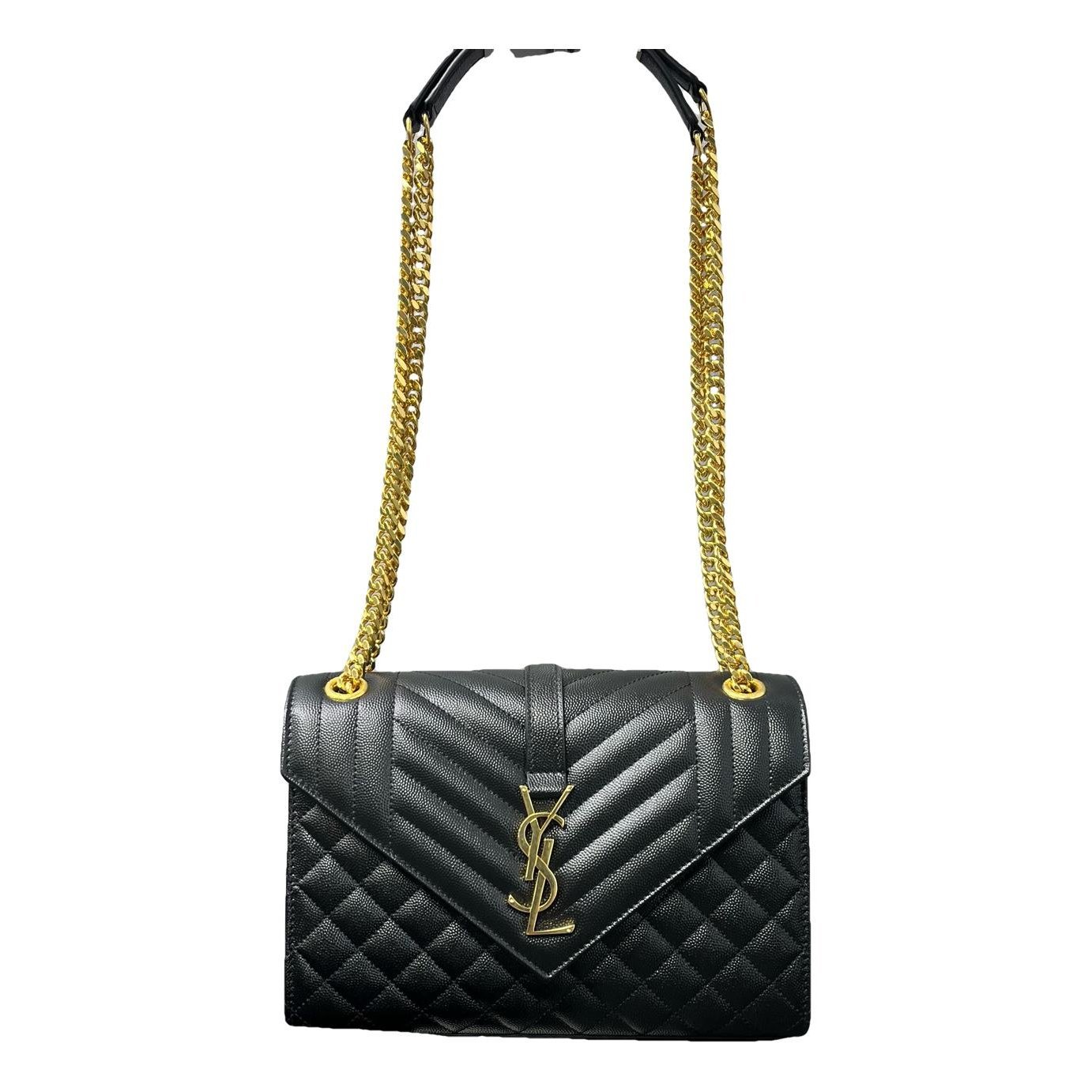 Envelope leather handbag
