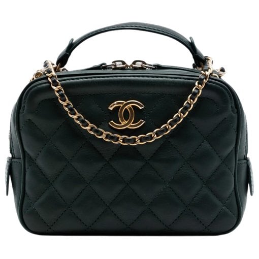 Vanity leather satchel