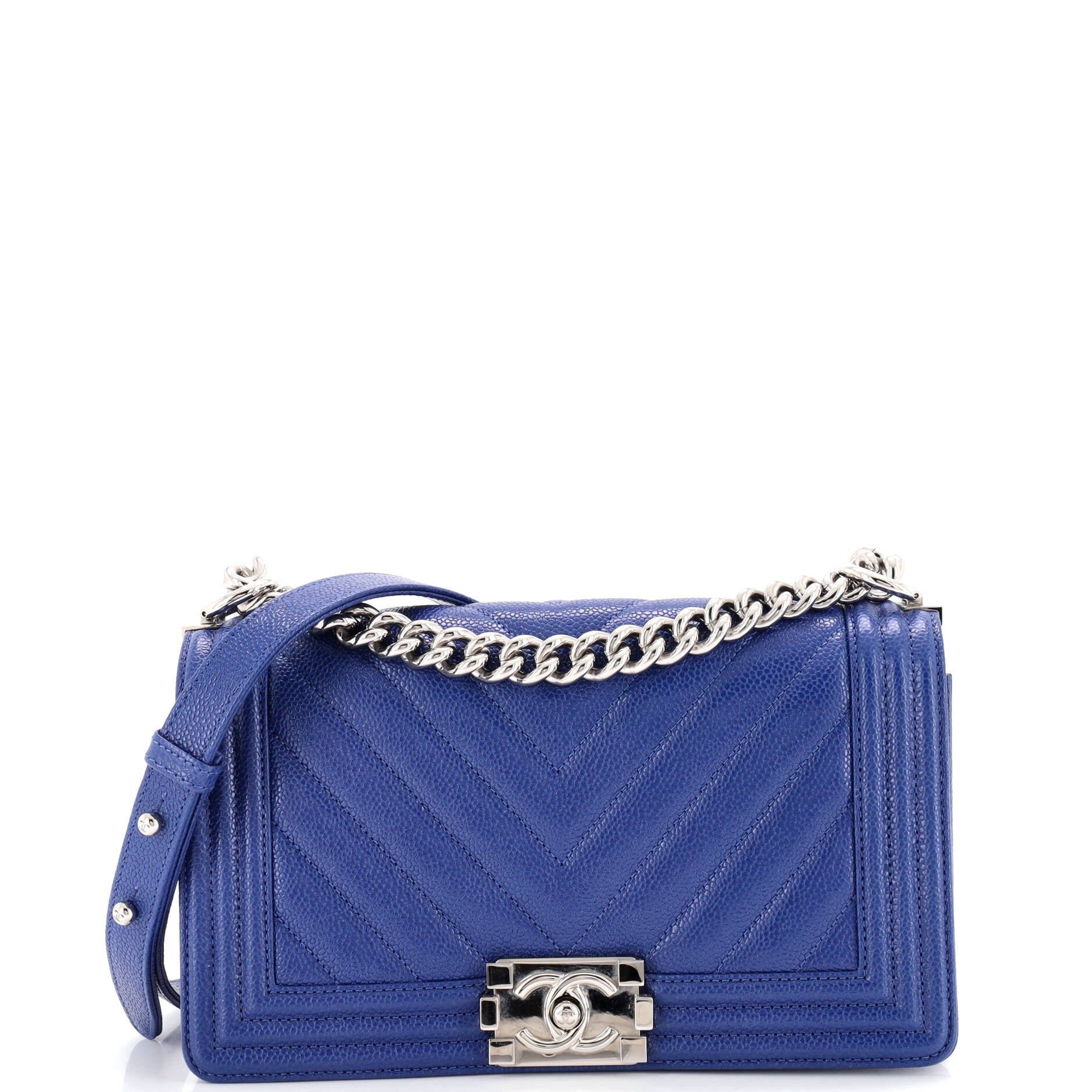 Boy Flap Bag Chevron Caviar Old Medium