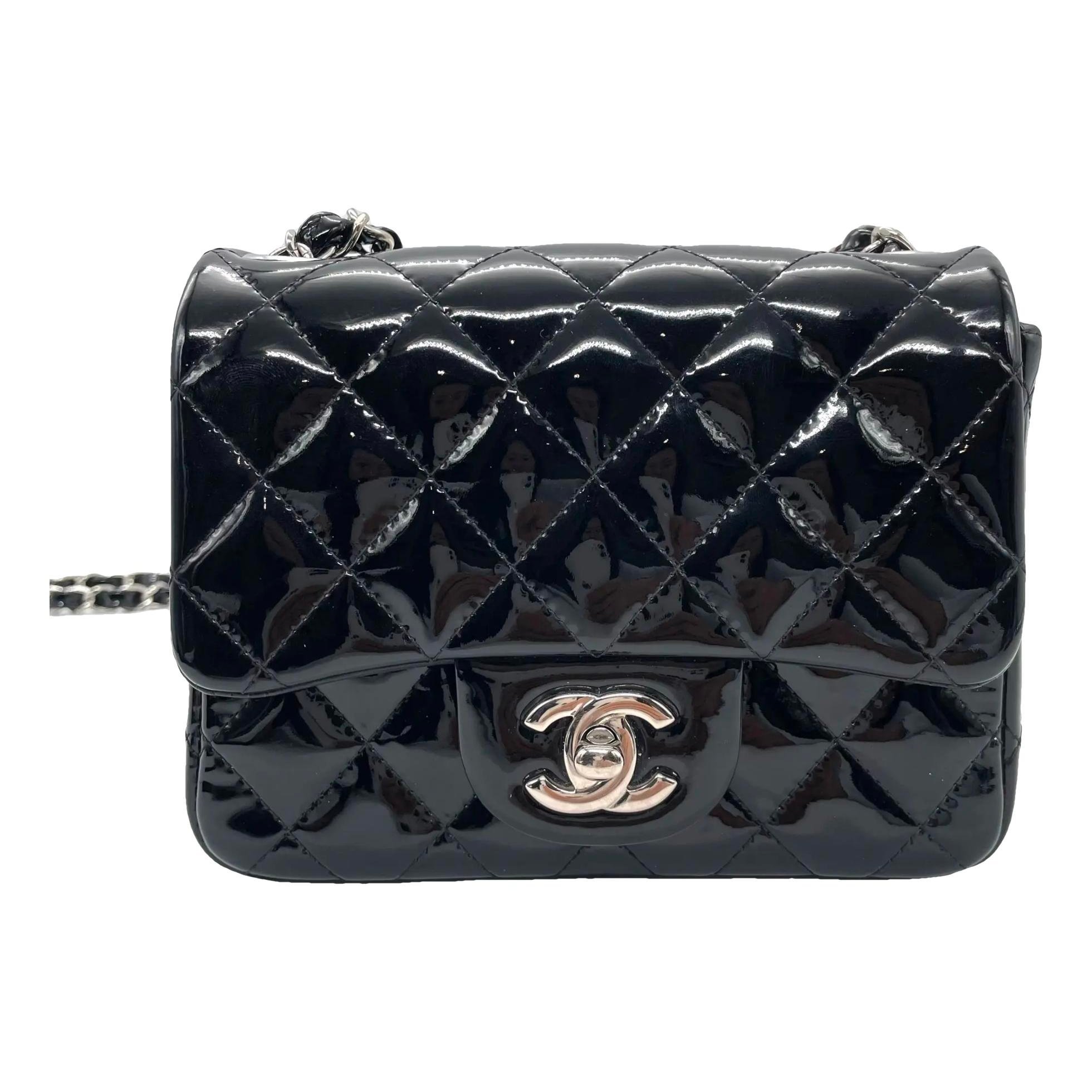Patent leather crossbody bag