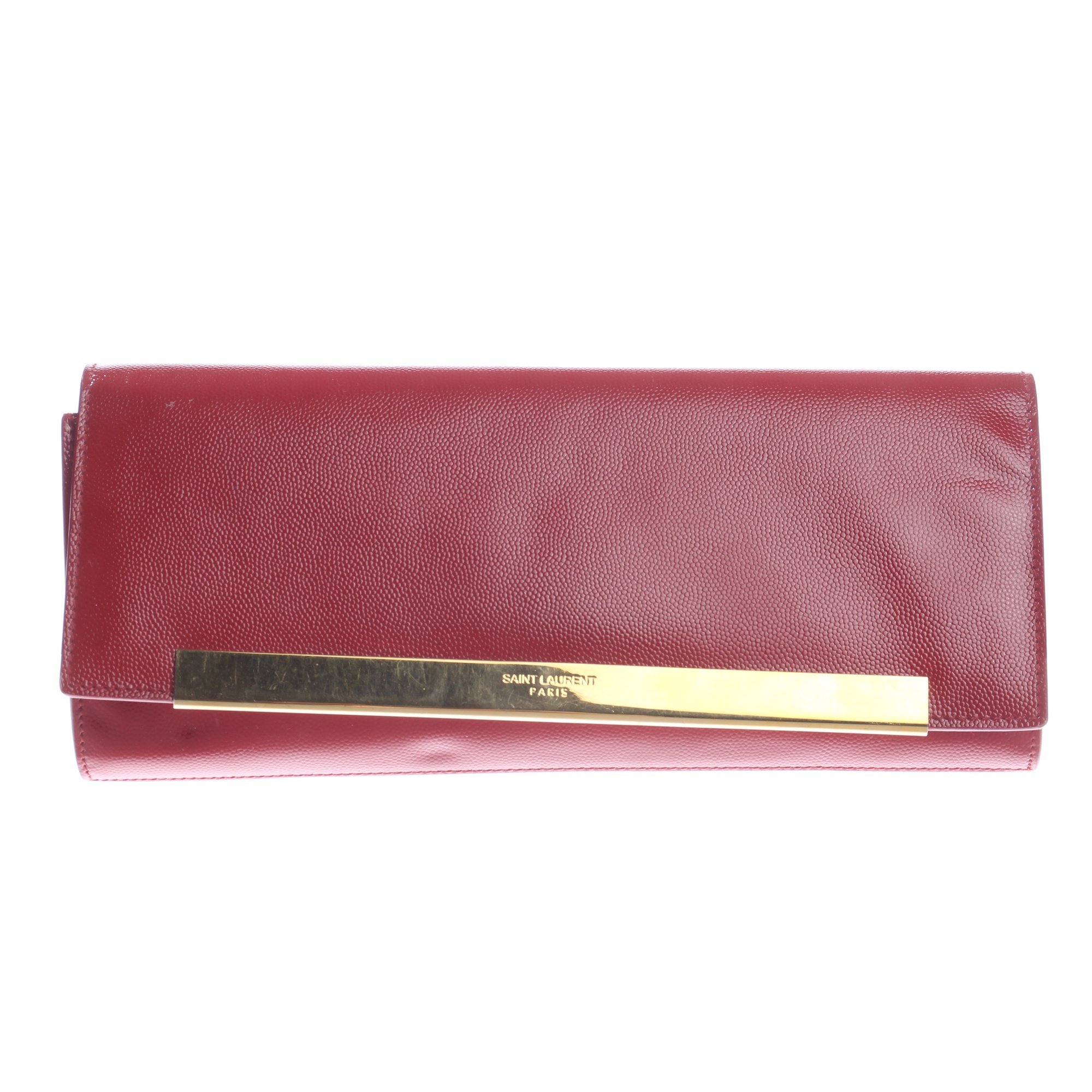 Leather clutch bag