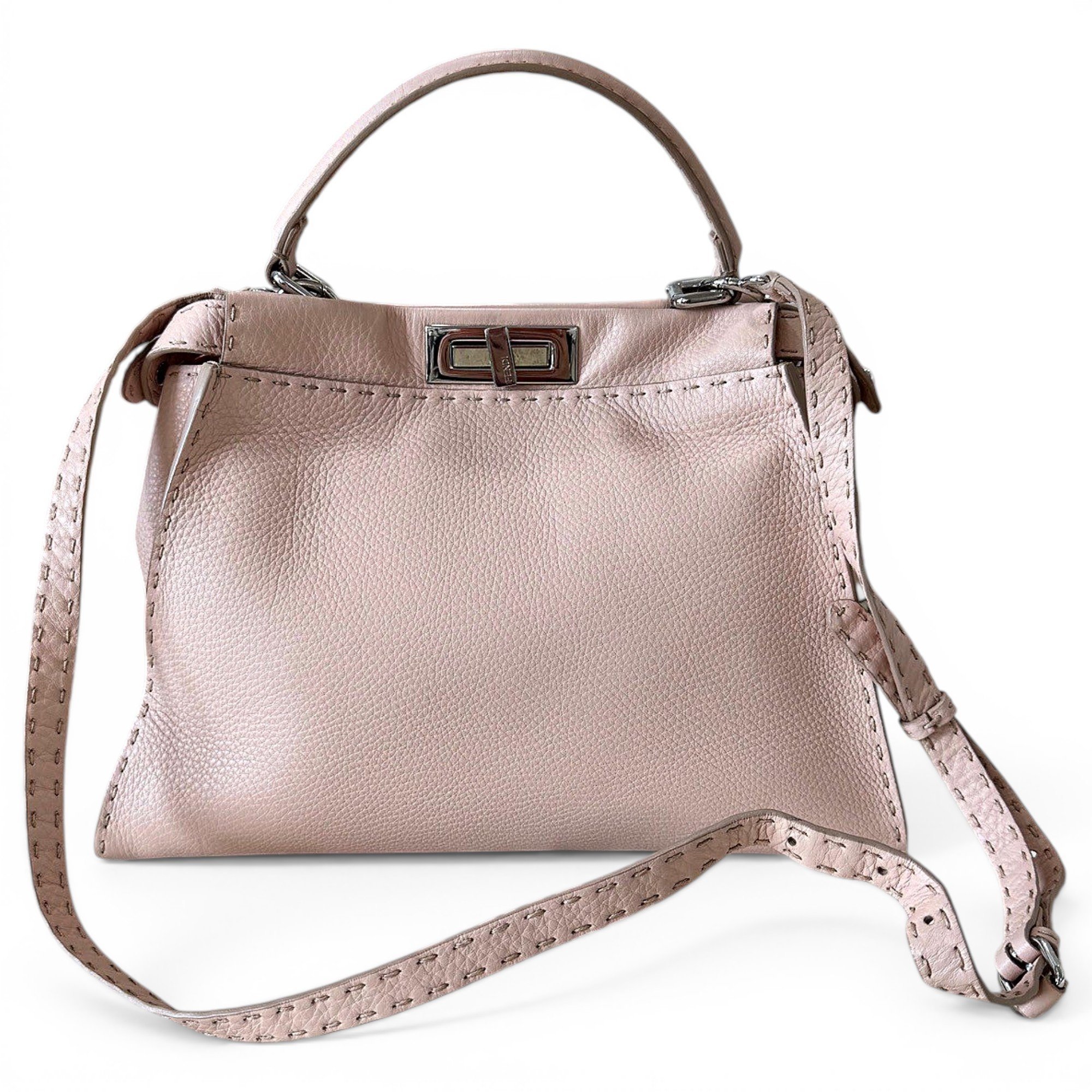 Peekaboo leather handbag