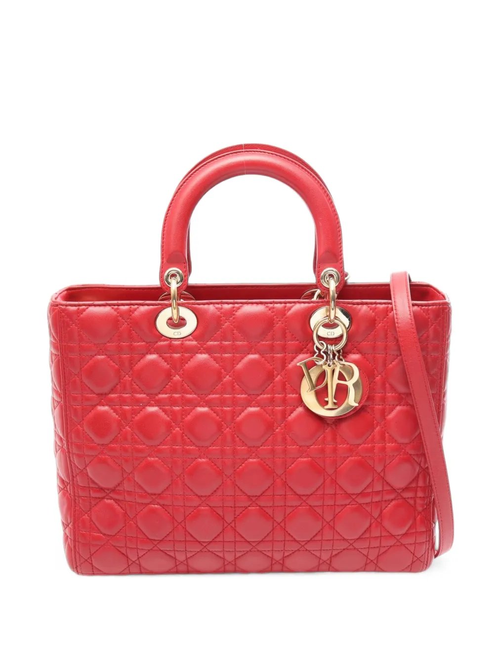 2000s large Lady Dior tote bag