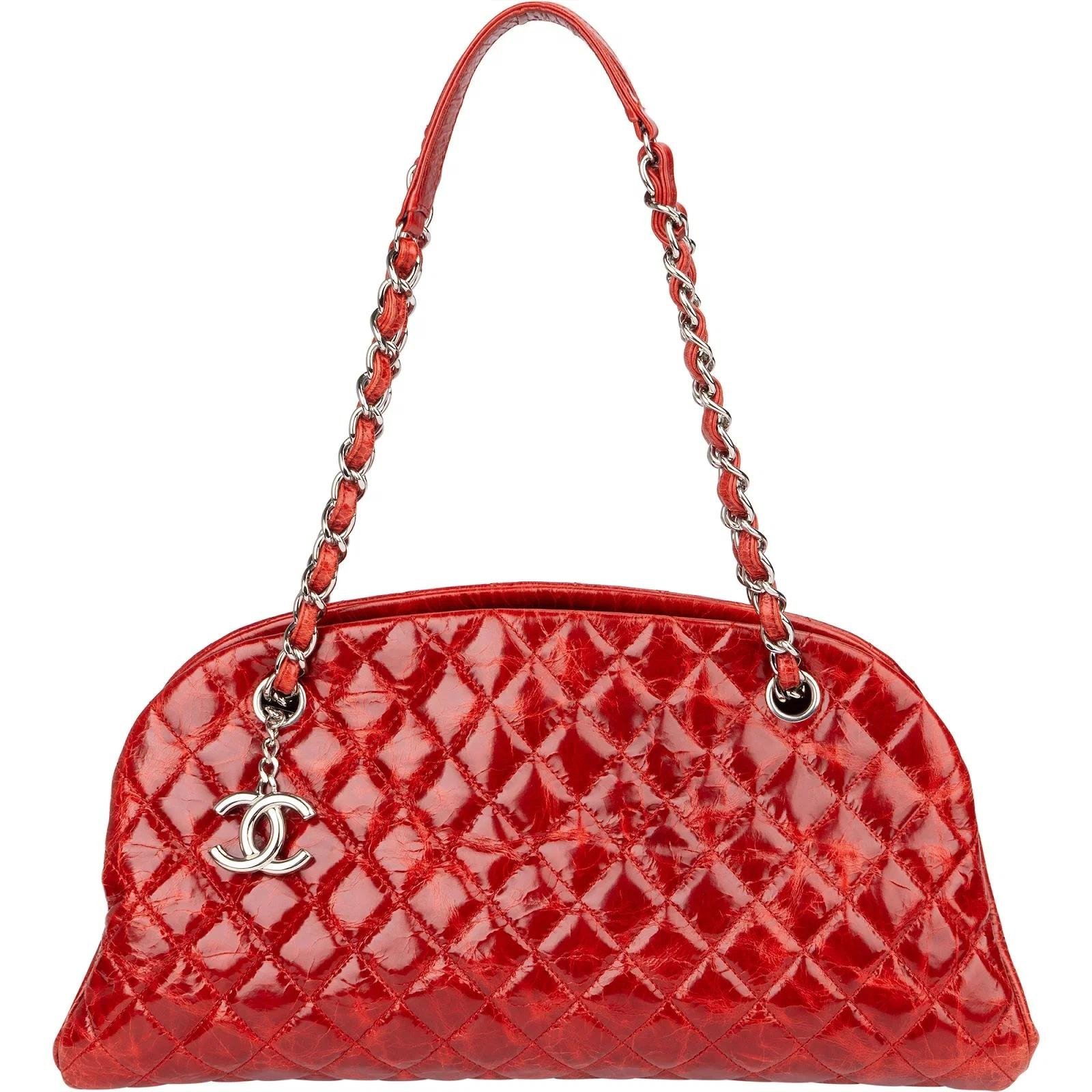 Mademoiselle patent leather handbag
