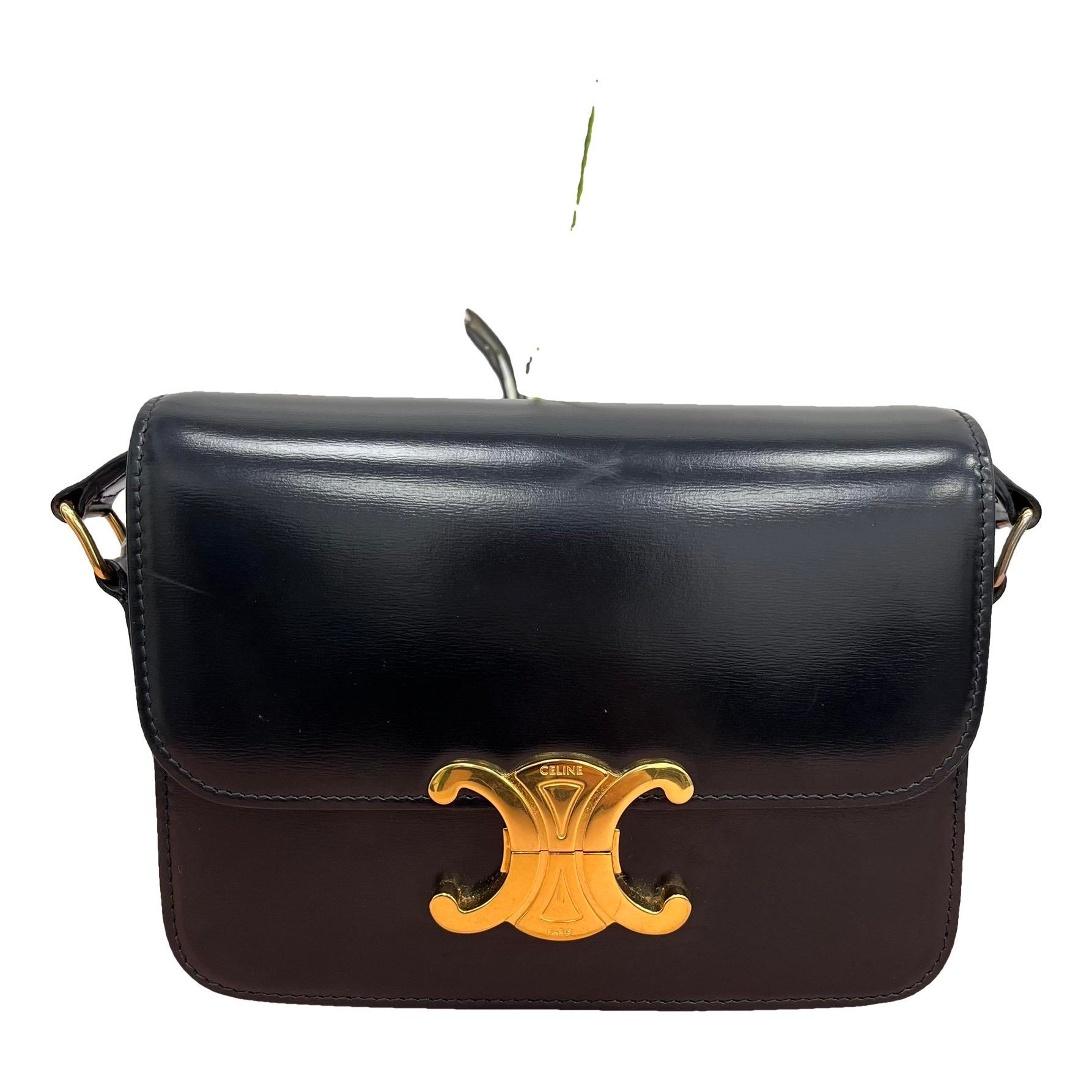 Triomphe leather handbag
