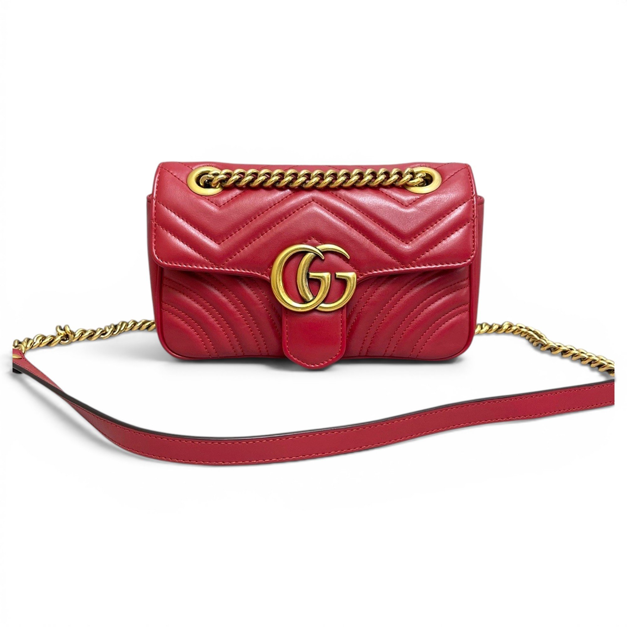 GG Marmont Flap leather handbag