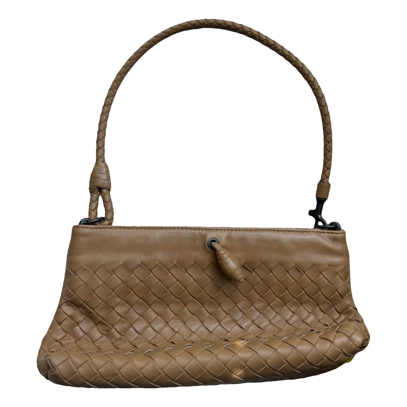 Leather clutch bag