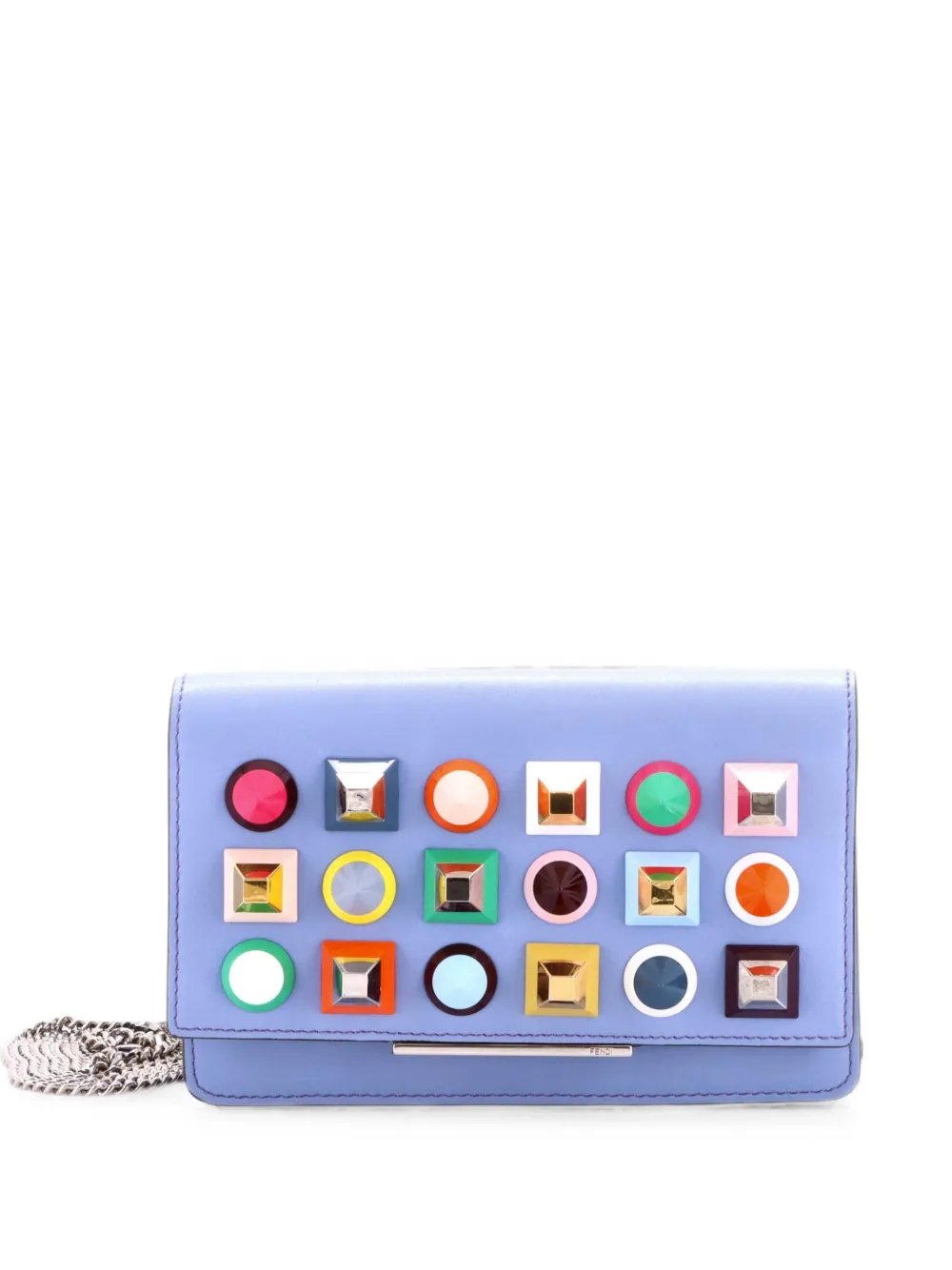 Tube Wallet On Chain Studded Leather crossbody bag