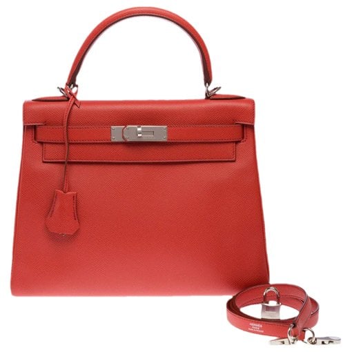 Kelly 28 leather handbag