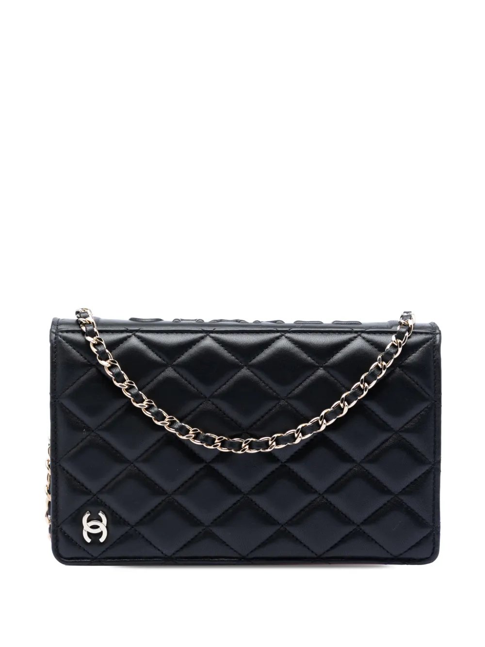 2021-2026 Quilted Lambskin Book Wallet On Chain crossbody bag