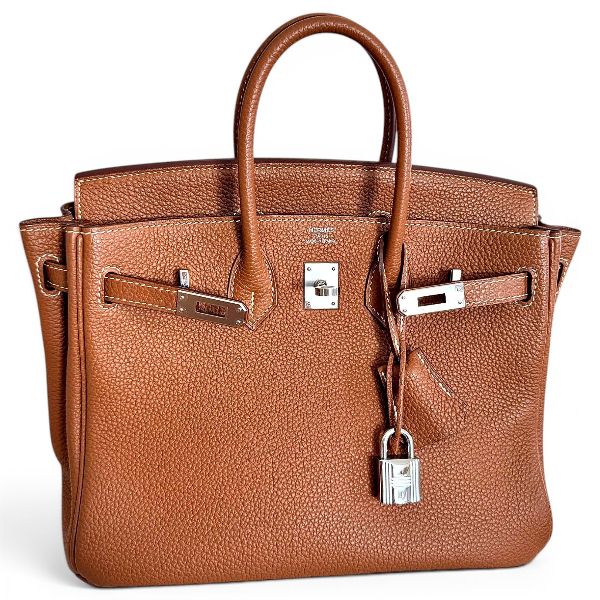 Birkin 25 leather handbag