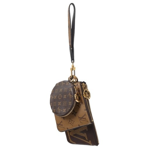 Trio pouch cloth clutch bag