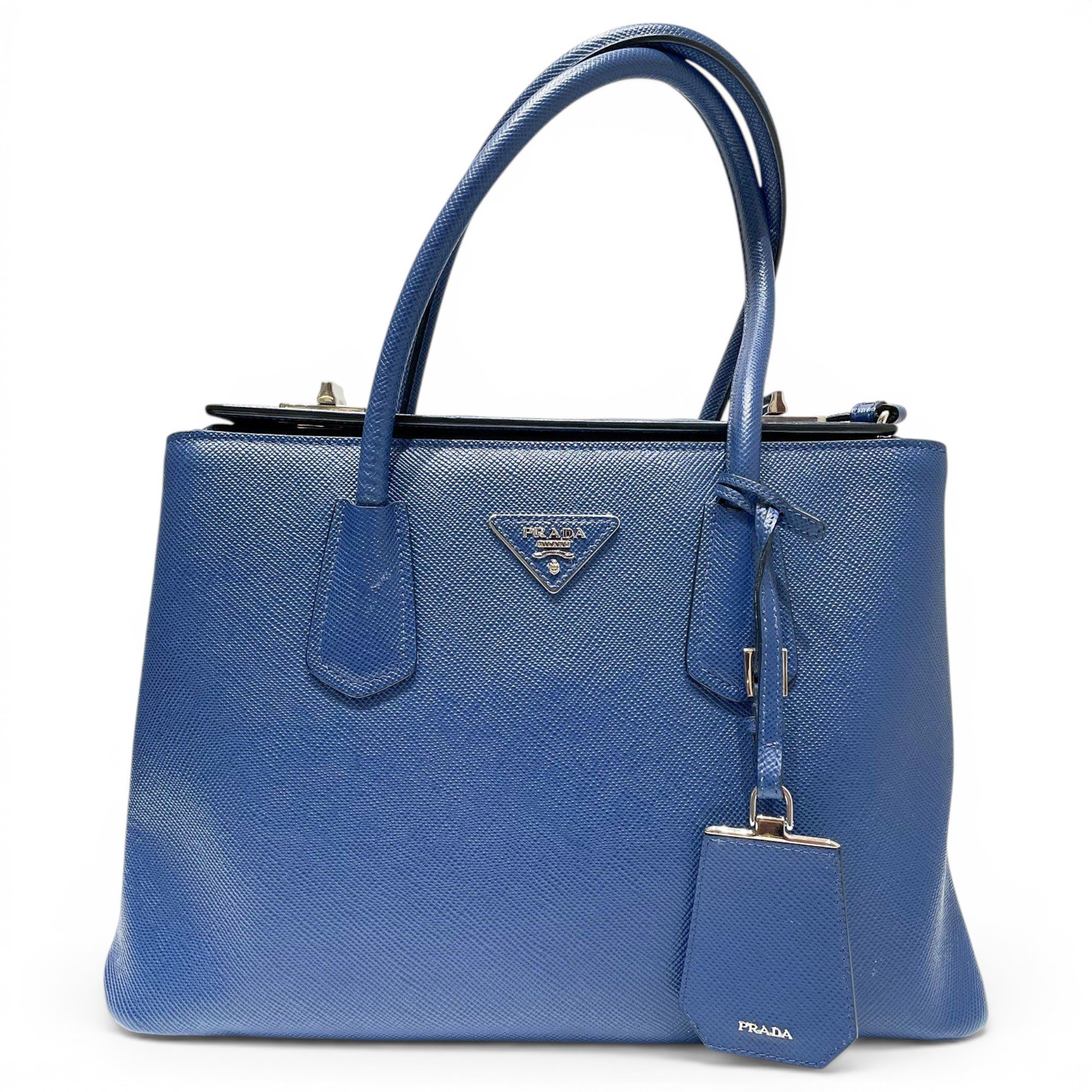 Monochrome leather tote