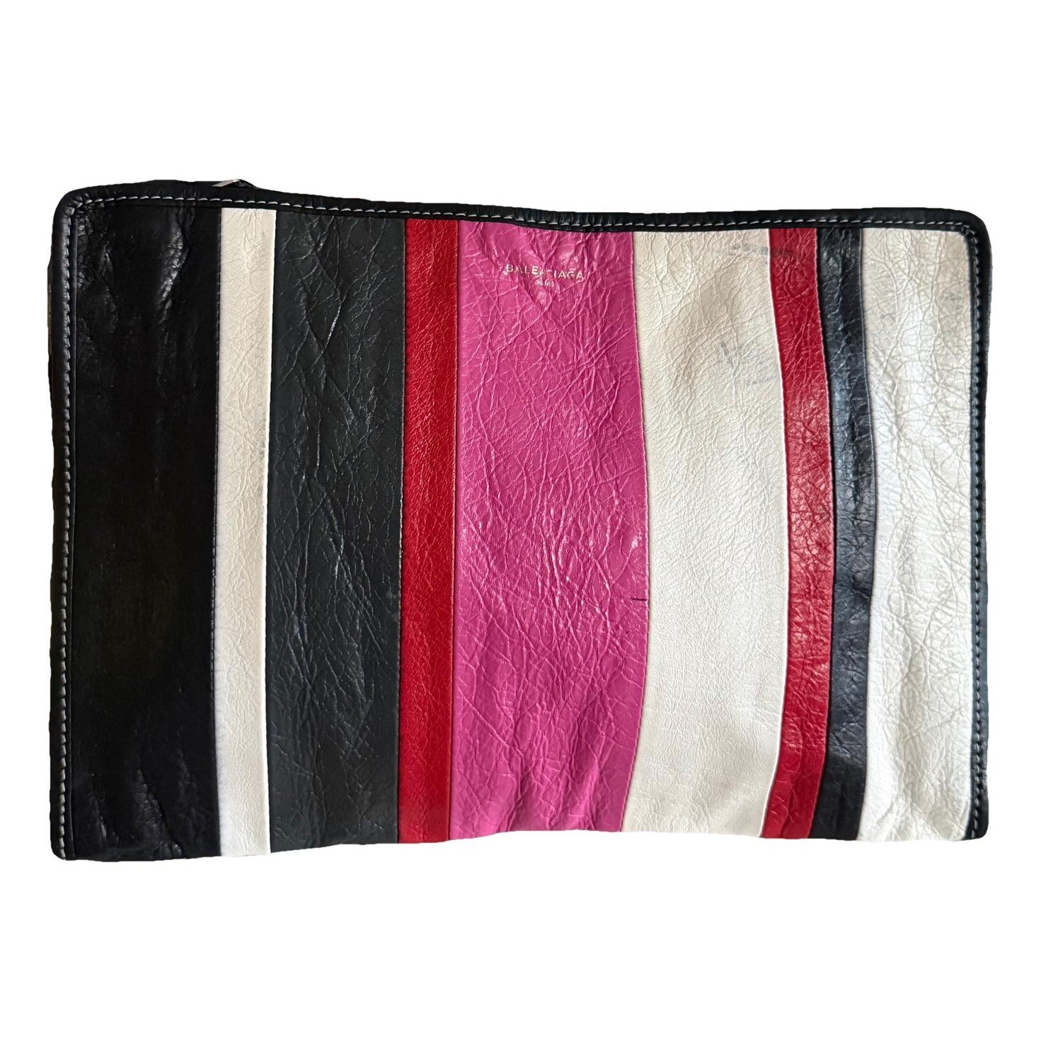Leather clutch bag