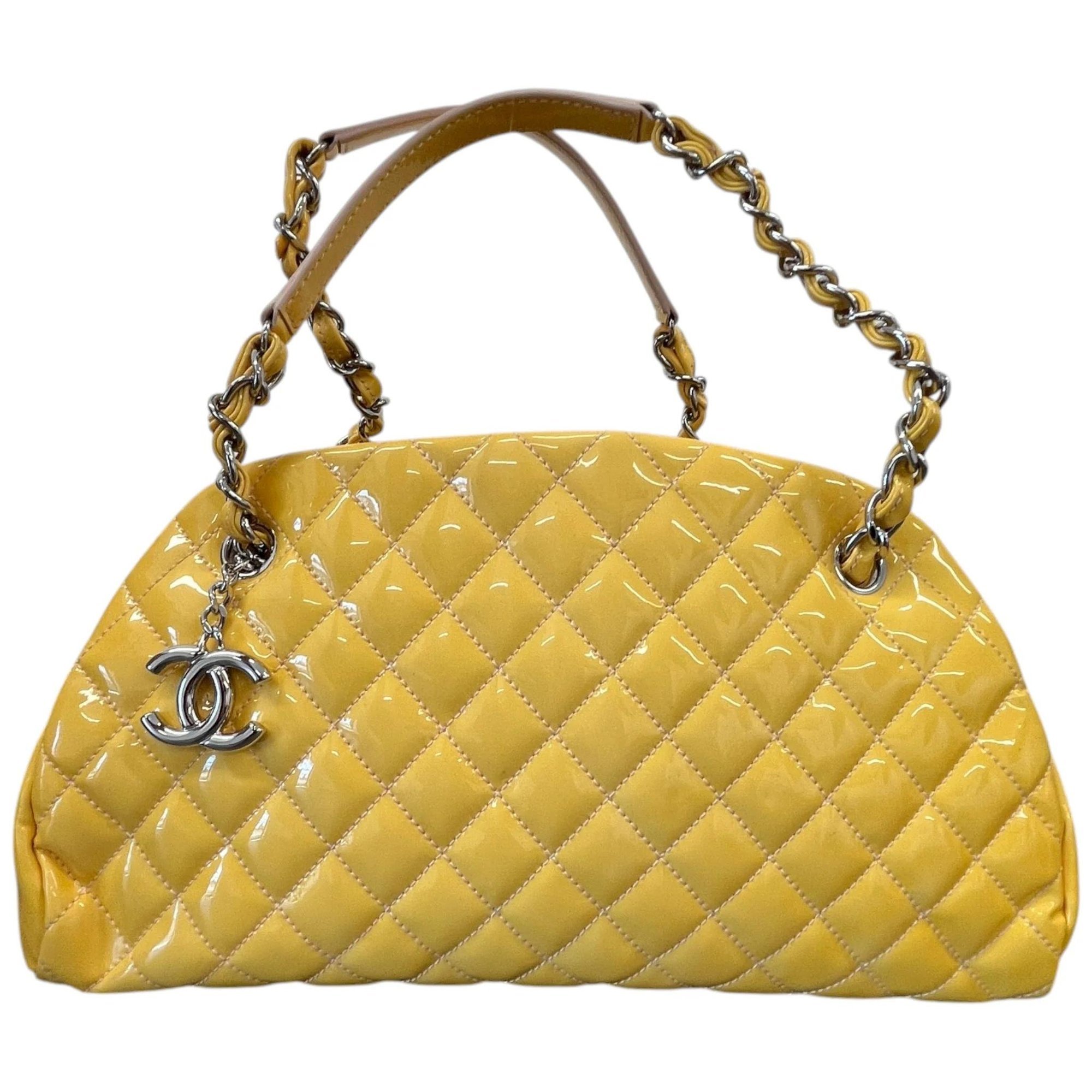 Patent leather handbag