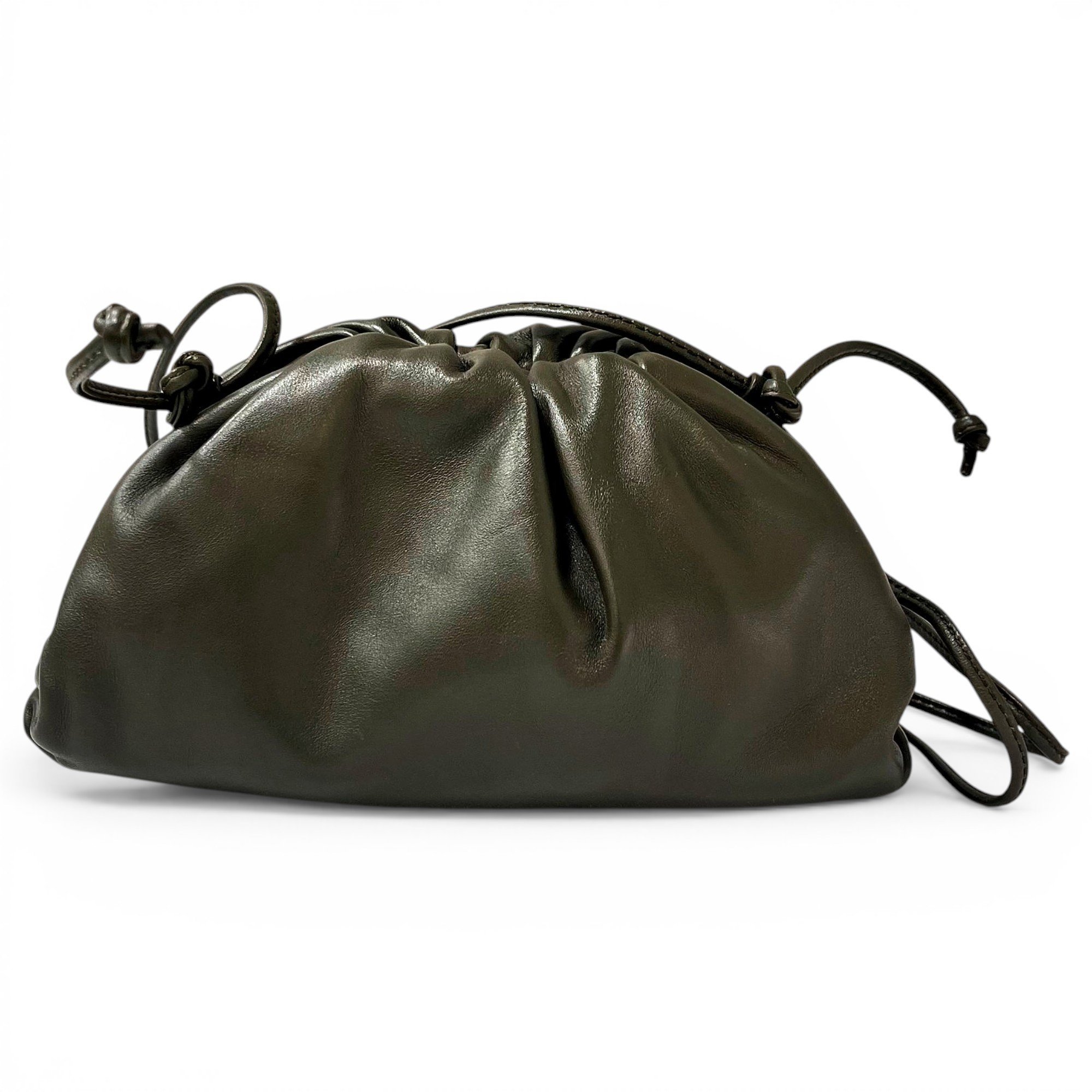 Pouch leather handbag