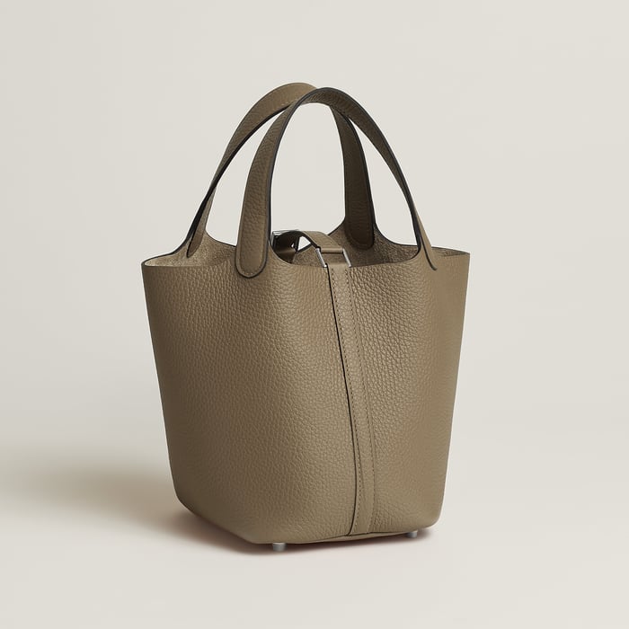 Beige Marfa Picotin Lock 18 Bag