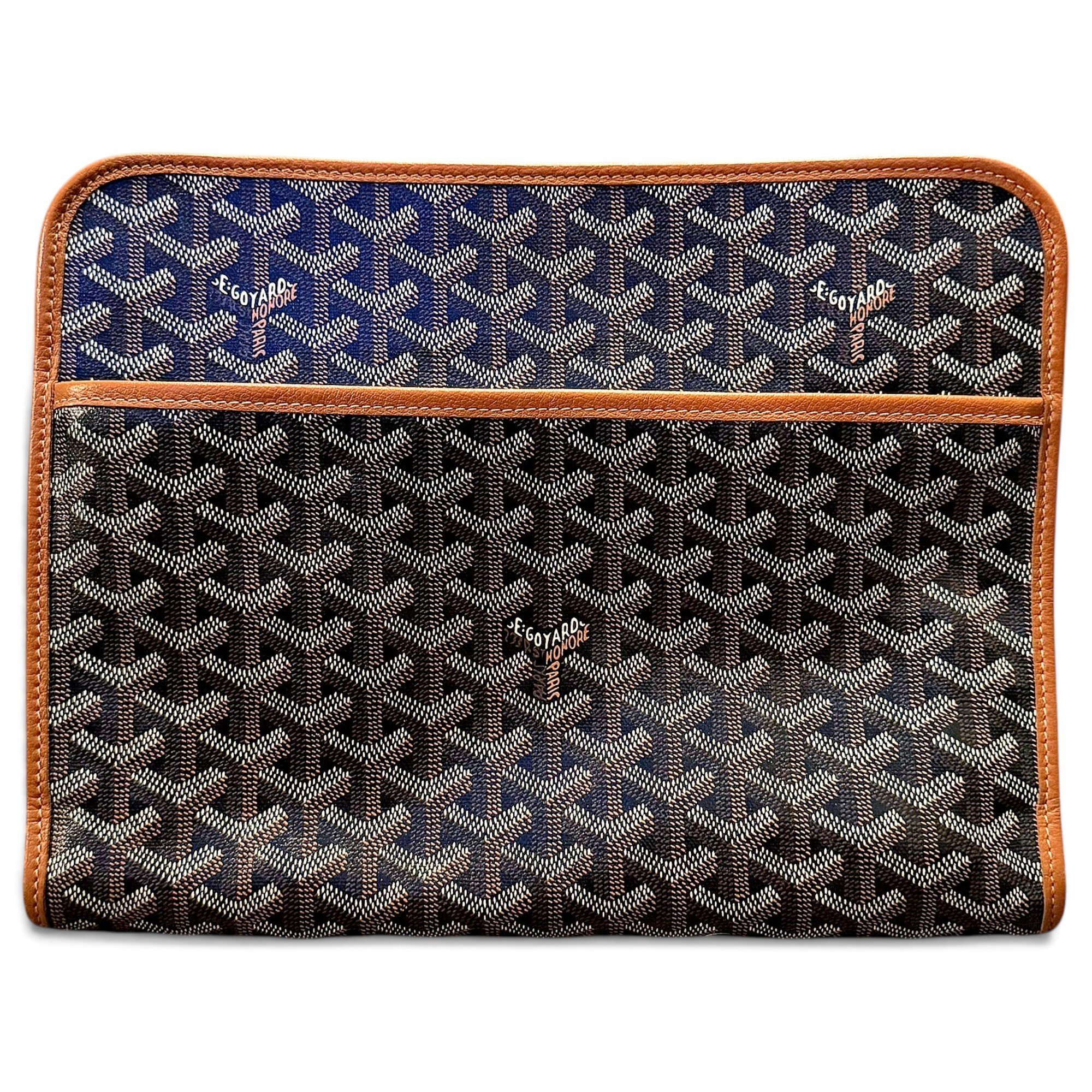Jouvence leather clutch bag
