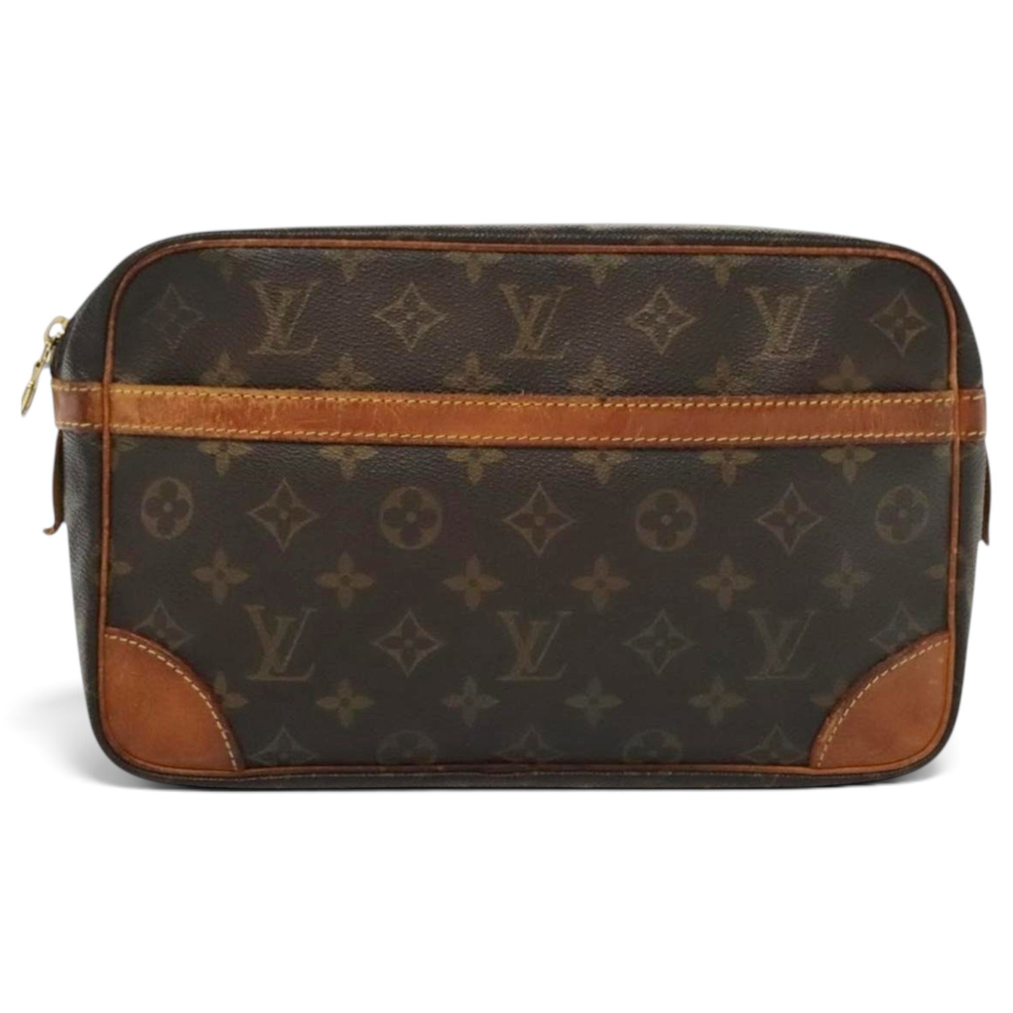 Leather clutch bag