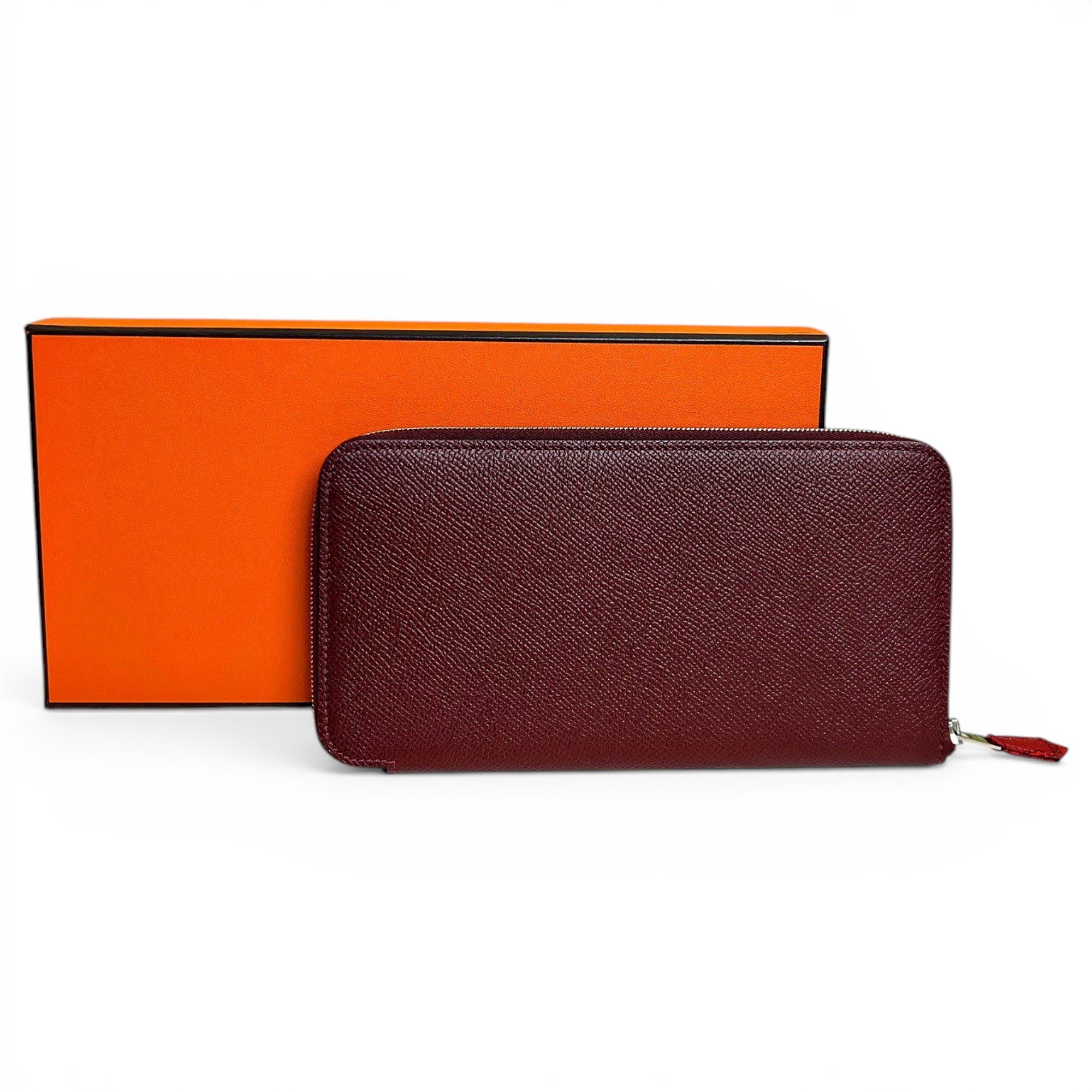 Leather clutch bag