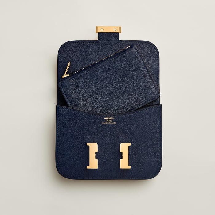 Bleu Nuit Constance Slim Wallet