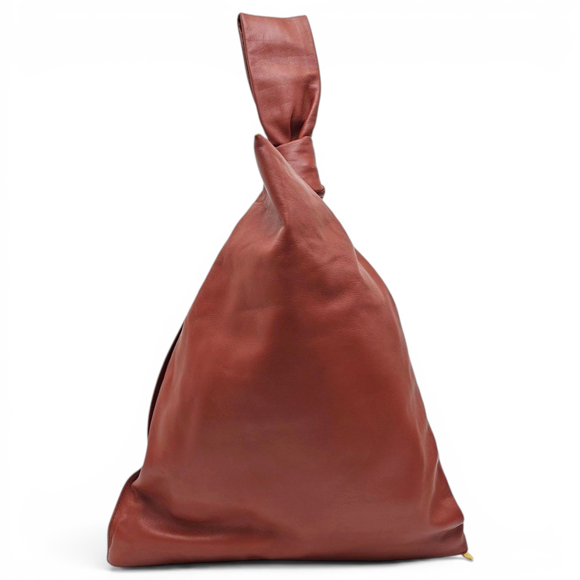 Twist leather handbag