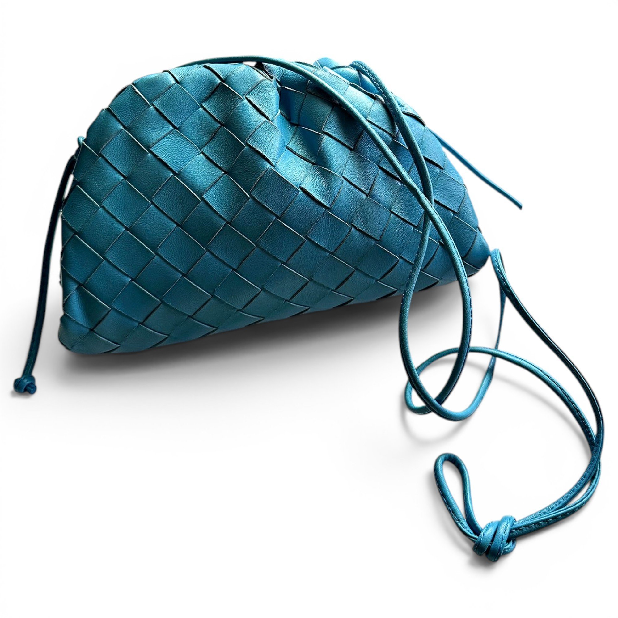 Pouch leather crossbody bag