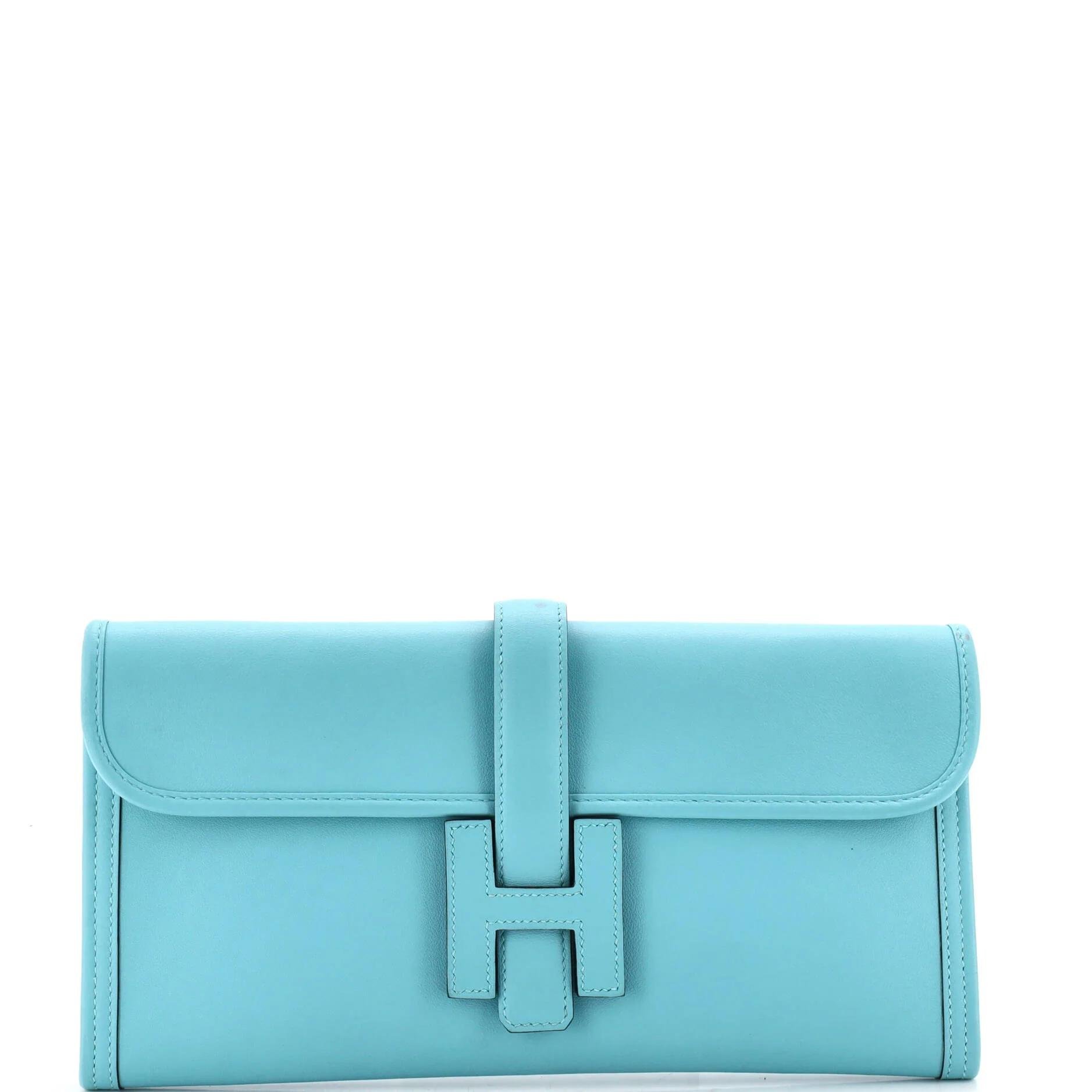Leather clutch bag