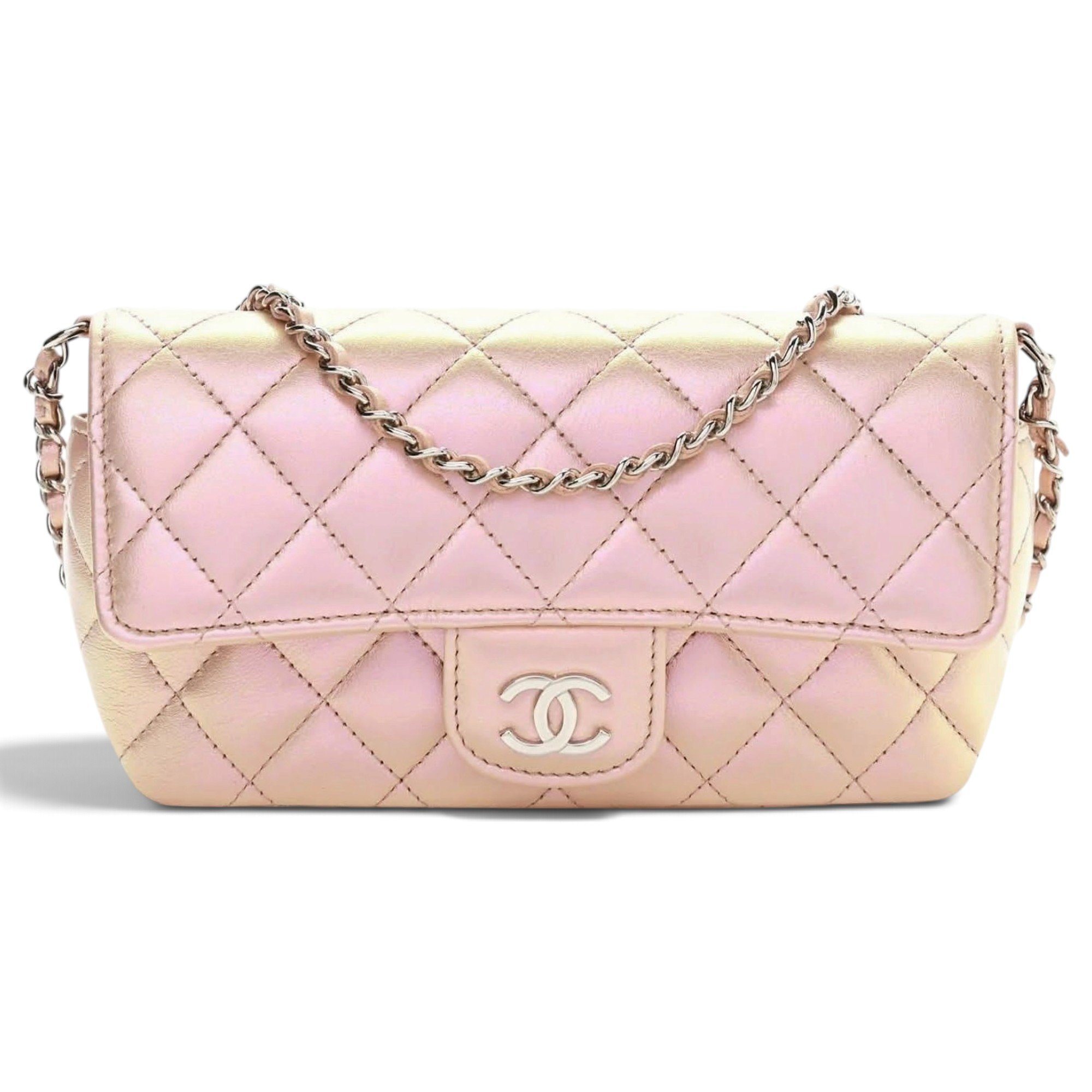 Wallet On Chain leather crossbody bag