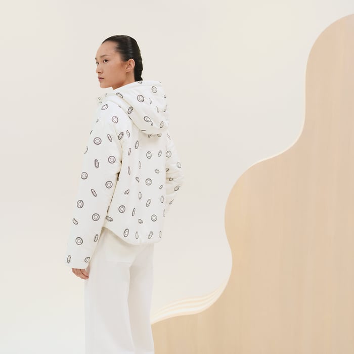 Blanc Cassé "Clou De Selle Semis" Reversible Quilted Jacket