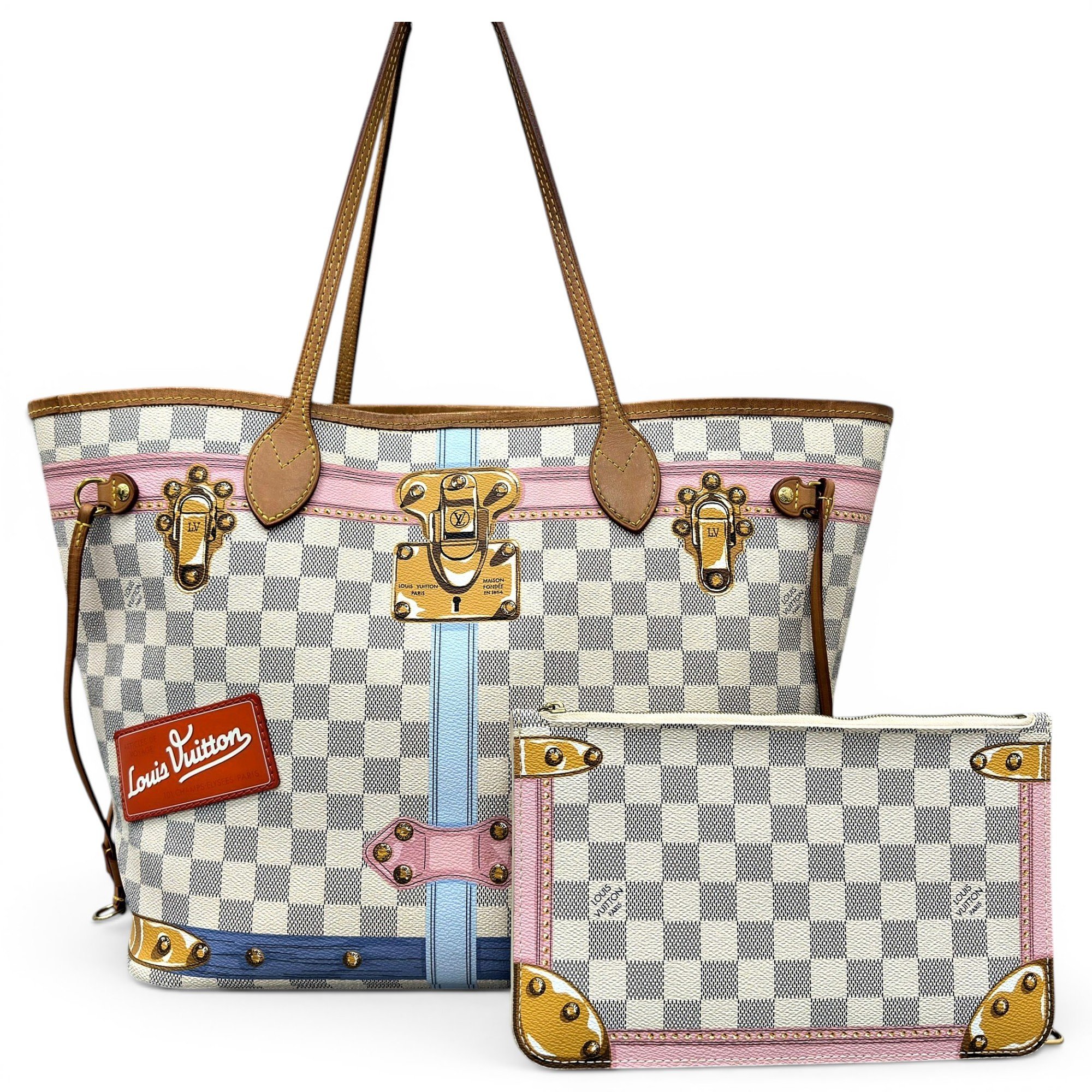 Neverfull leather handbag