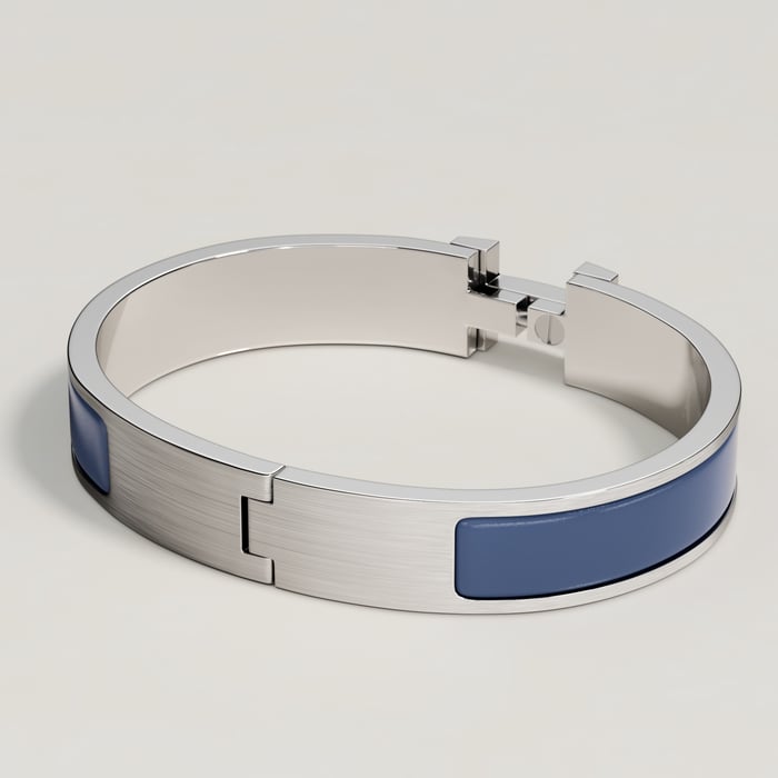 Bleu Acier Mat Clic Hh Bracelet