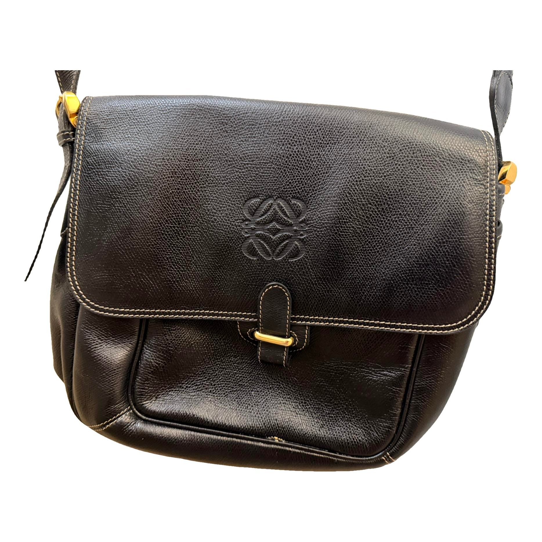 Anagram leather handbag