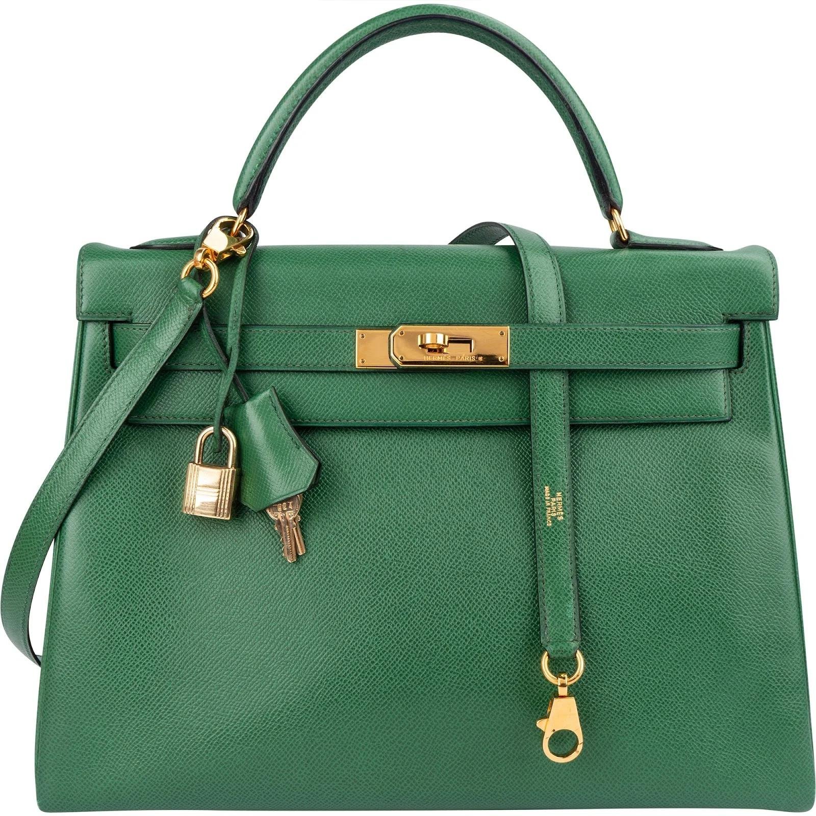 Kelly 32 leather handbag