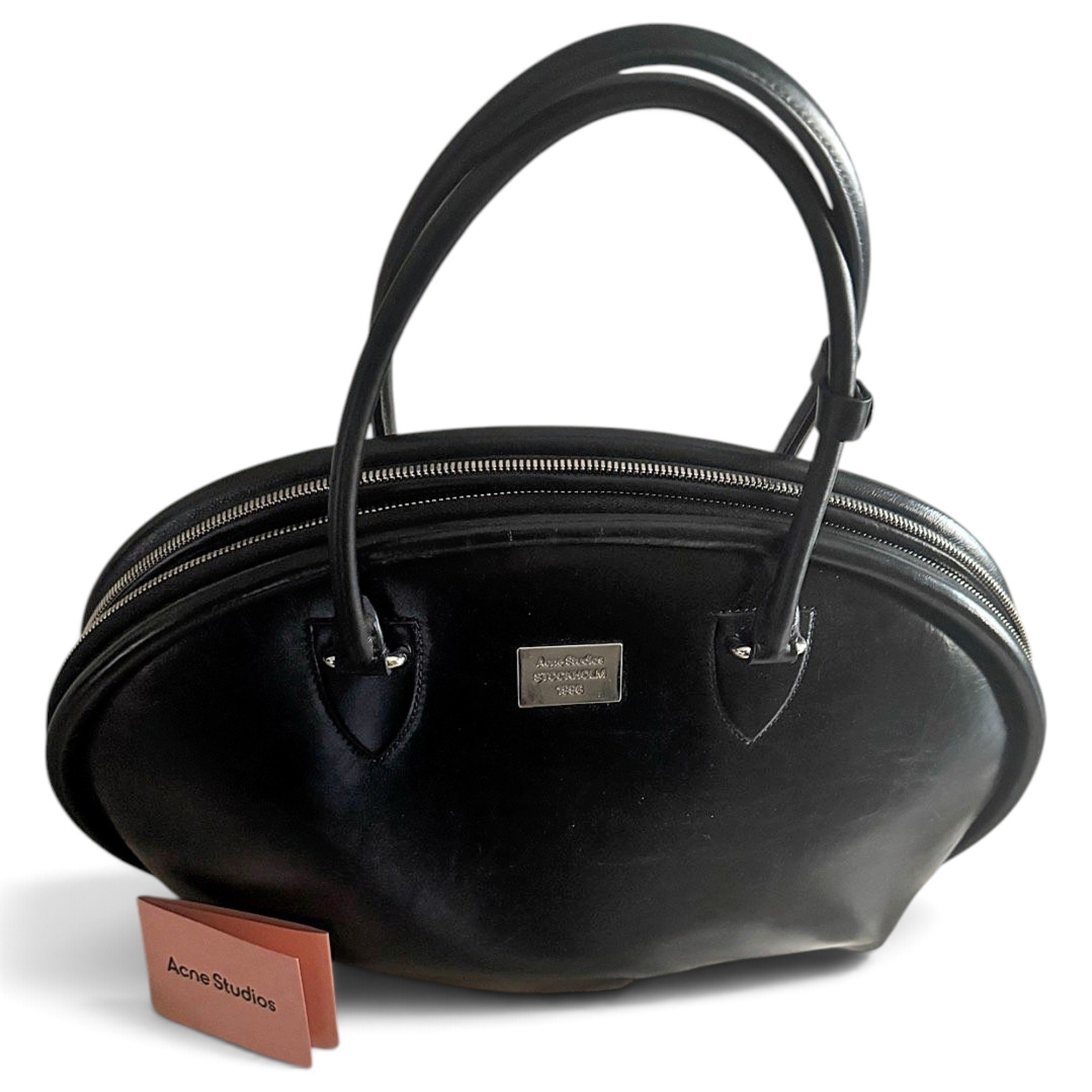 Leather bowling bag