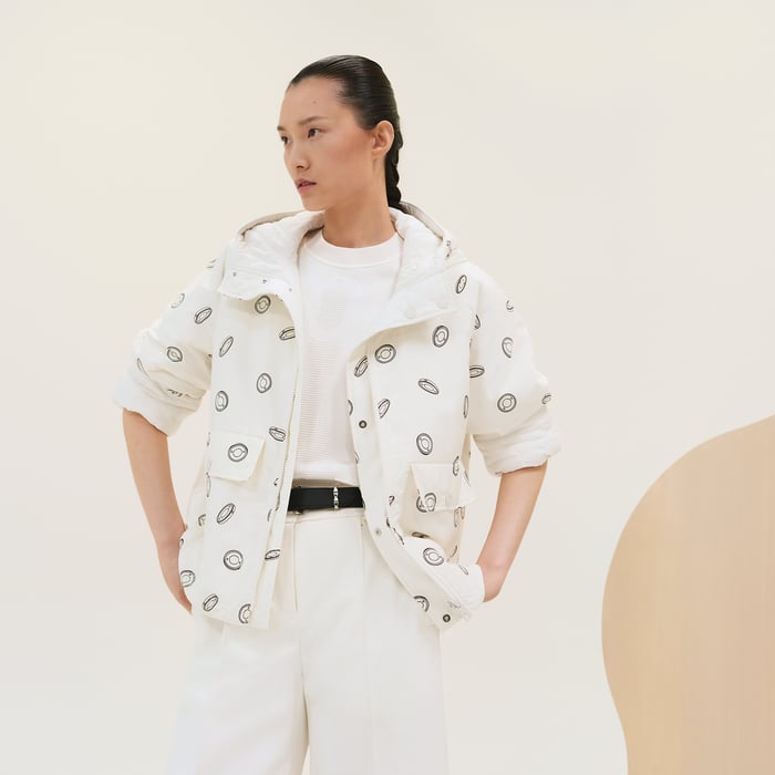 Blanc Cassé "Clou De Selle Semis" Reversible Quilted Jacket